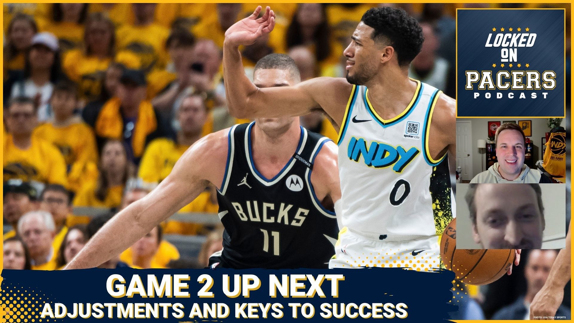 The Indiana Pacers will look to go up 2-0 against the Milwaukee Bucks tonight. Can Tyrese Haliburton make enough shots to carry? Will Andrew Nembhard keep ballin?