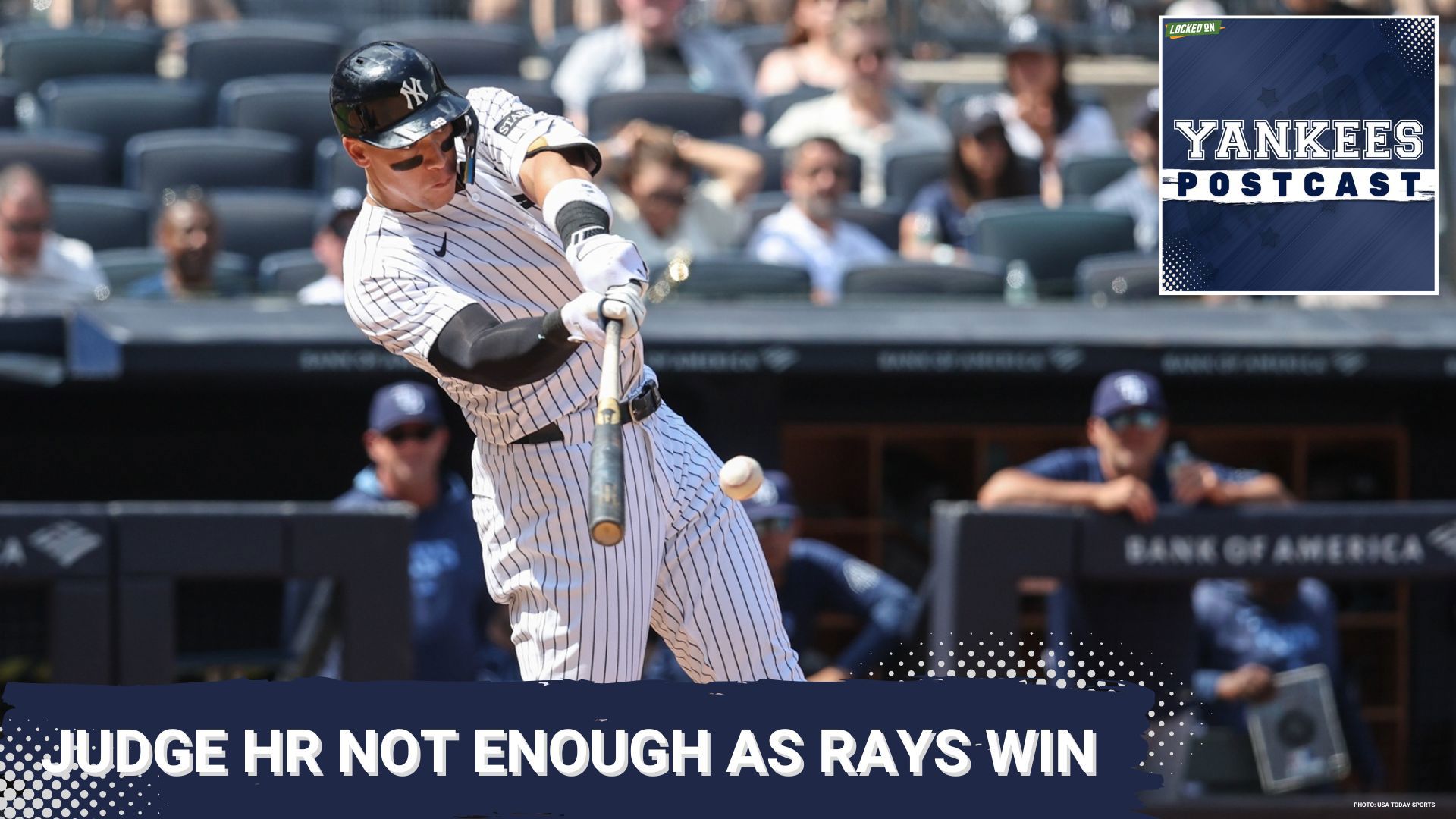 The Rays beat the Yankees in the Bronx, 3-2. Despite home runs from both Aaron Judge and Austin Wells, the Bombers managed just 5 hits in the defeat.