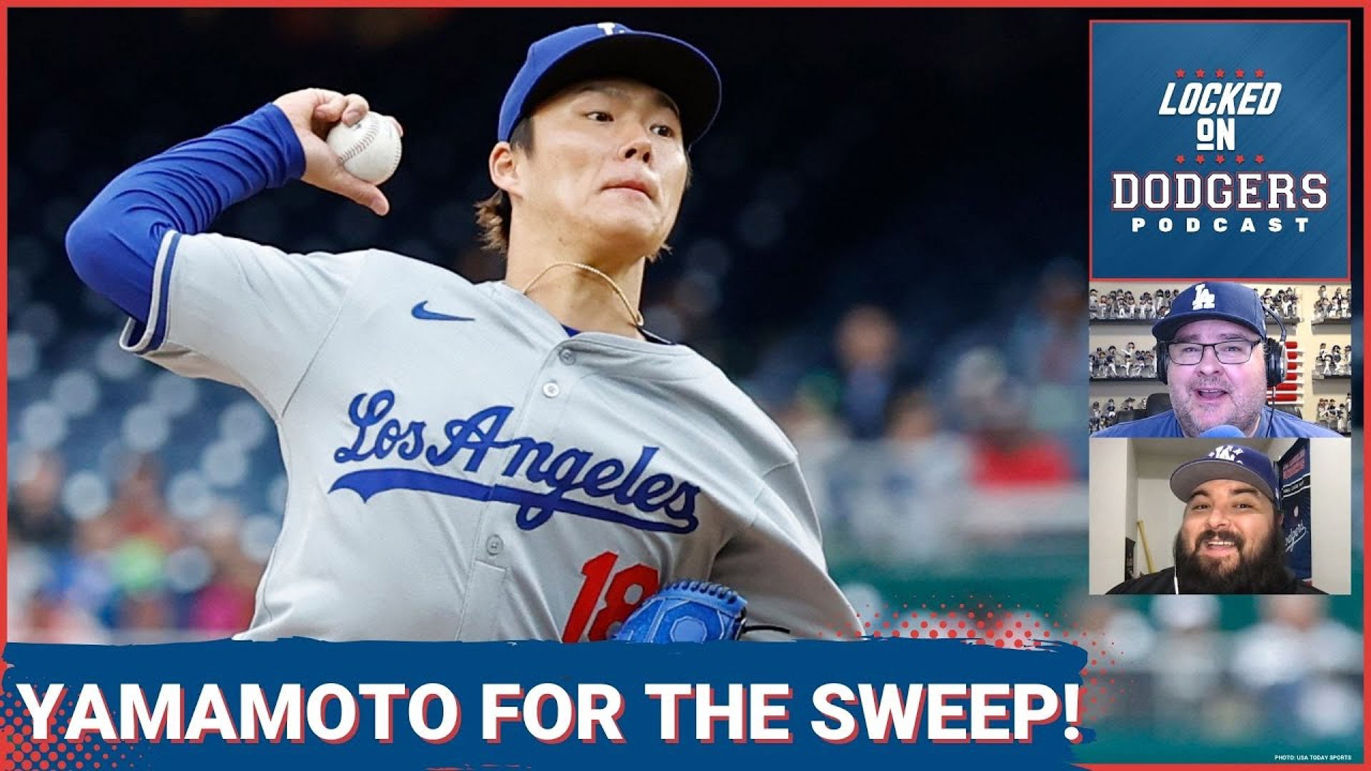 The Los Angeles Dodgers completed a sweep of the Nationals on Thursday in a 2-1 game. Yoshinobu Yamamoto had his best start of the season
