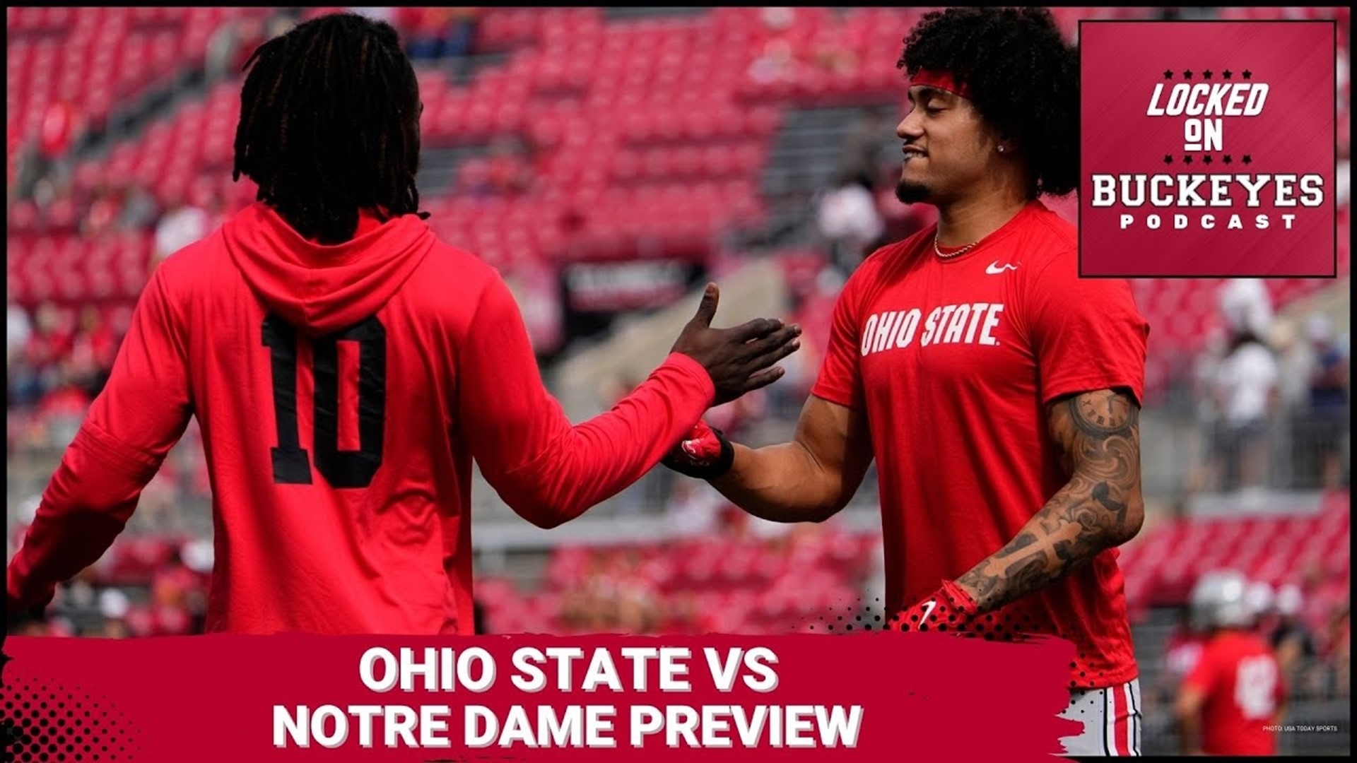 It's almost time for Ohio State and Notre Dame to play for the second time in as many seasons.
