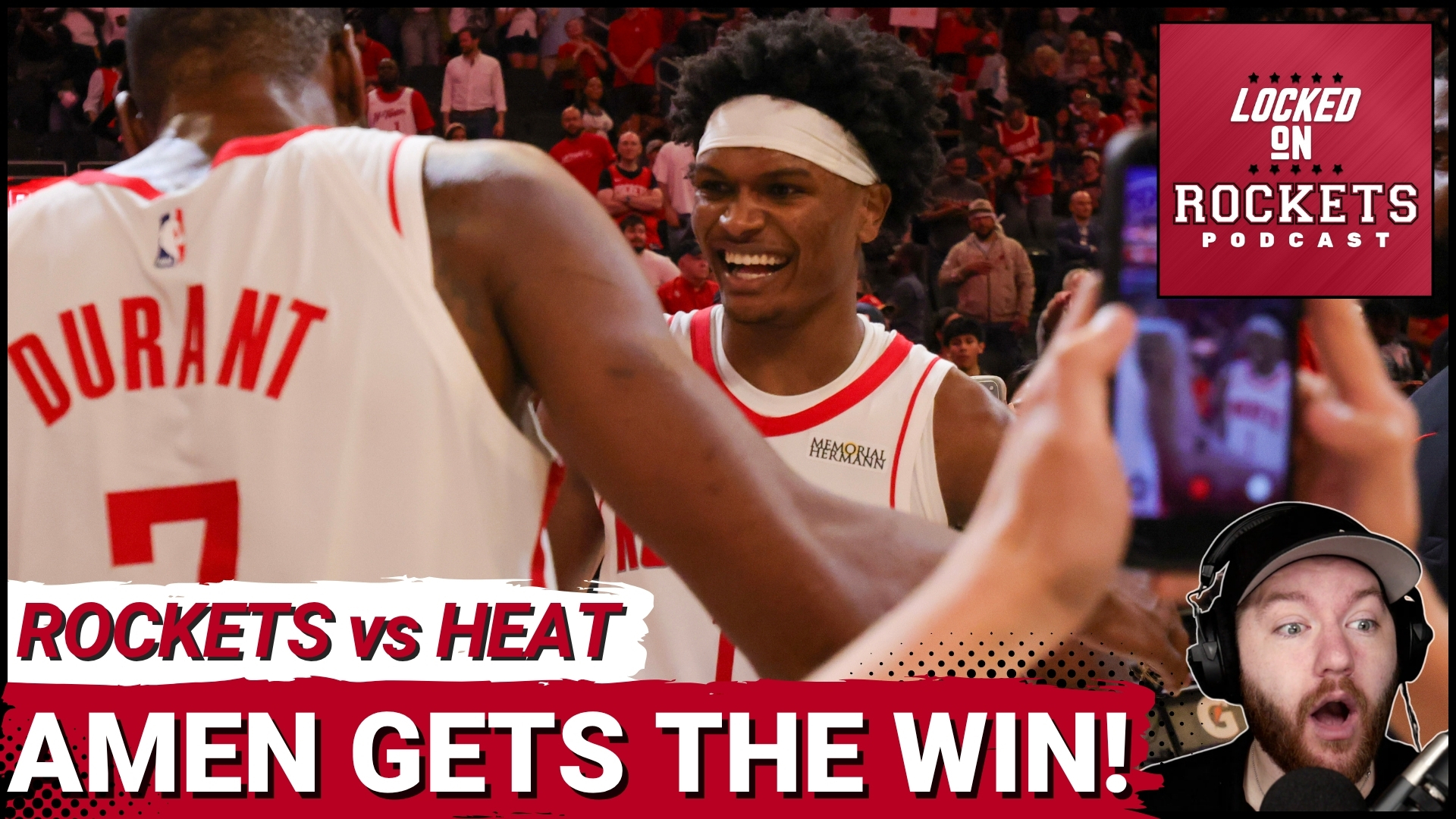 Amen Thompson SAVES Rockets Vs Heat, Kevin Durant Makes HISTORY & Reed ...
