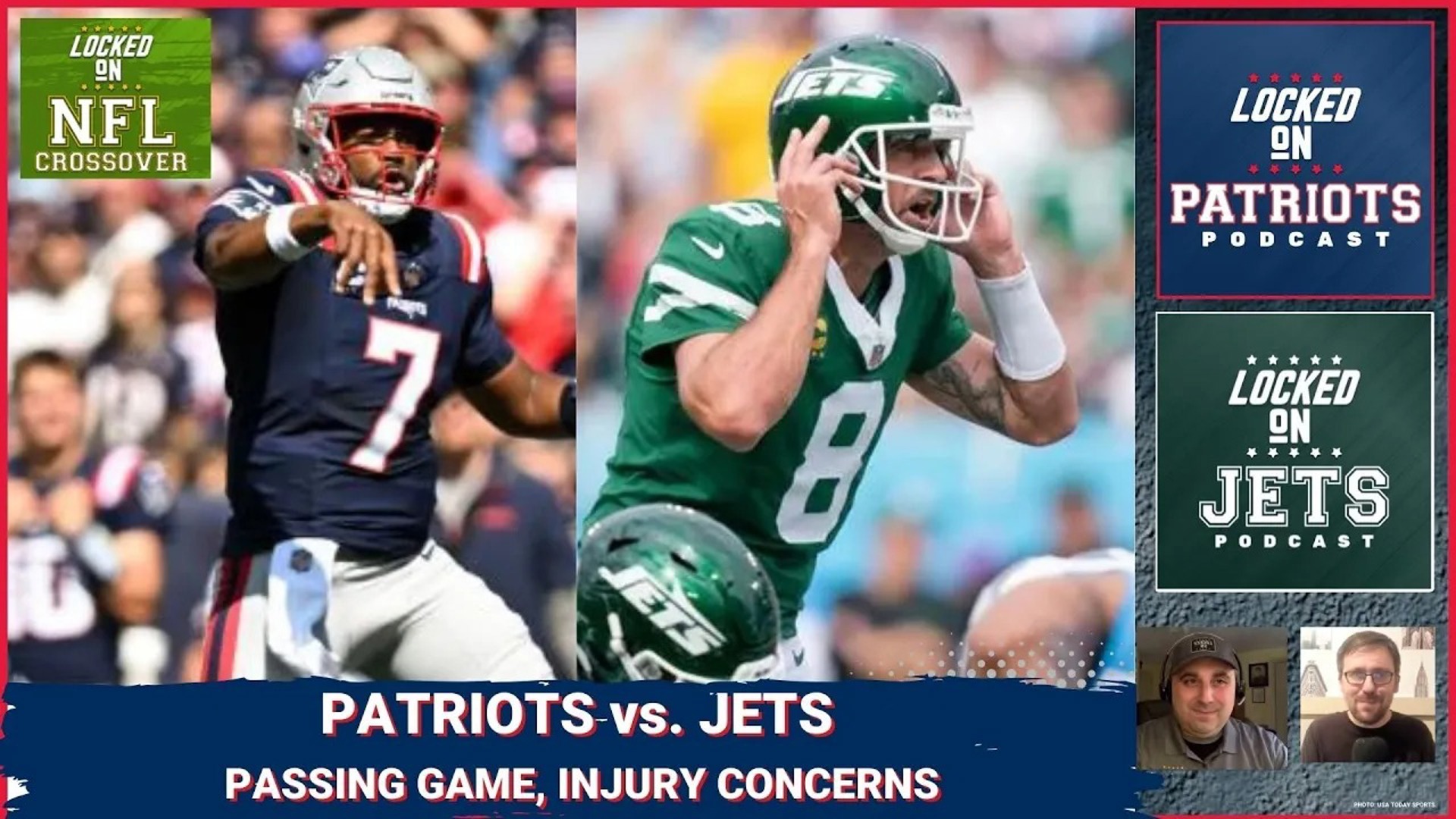 Can the New England Patriots offense led by quarterback Jacoby Brissett use the passing game to stretch the field against an aggressive New York Jets defense?