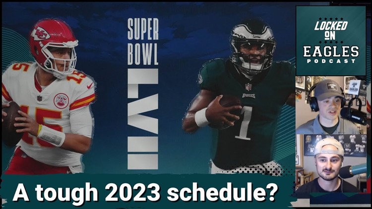Philadelphia Eagles 2023 Schedule Release! How Hard is This Schedule vs 2022? | Locked On Eagles