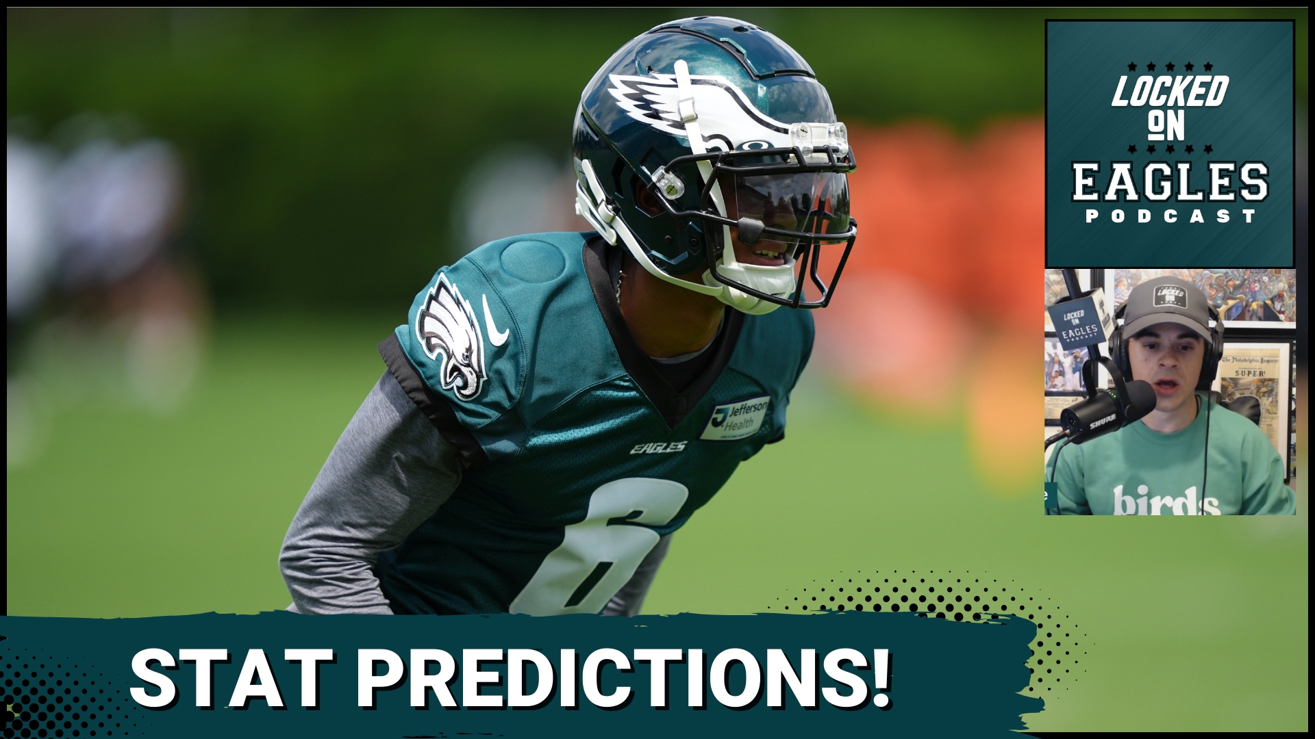 Could DeVonta Smith lead the Philadelphia Eagles in both receiving yards and receptions in 2025?