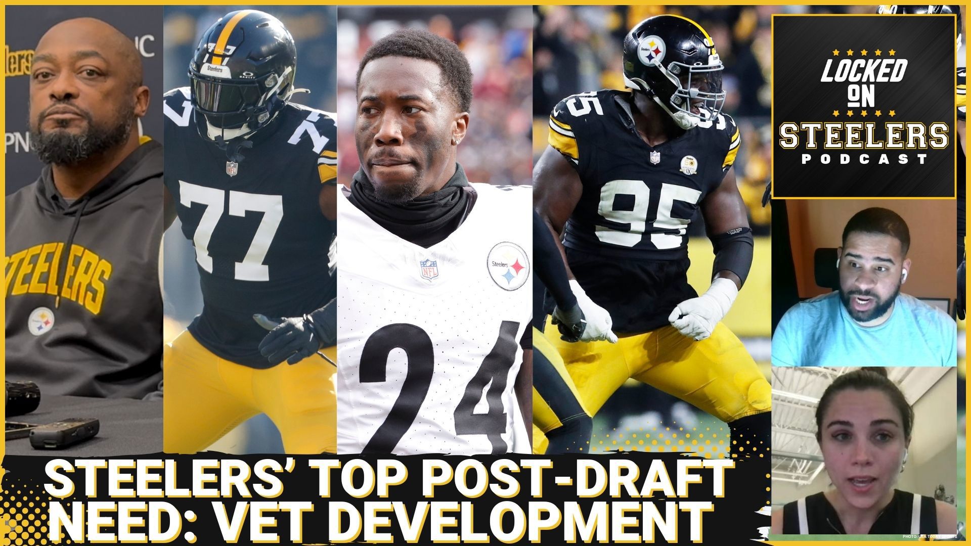 The Steelers addressed several needs in the NFL Draft, but Chris Carter and Jenna Harner see their biggest remaining need to be the development of their young vets.