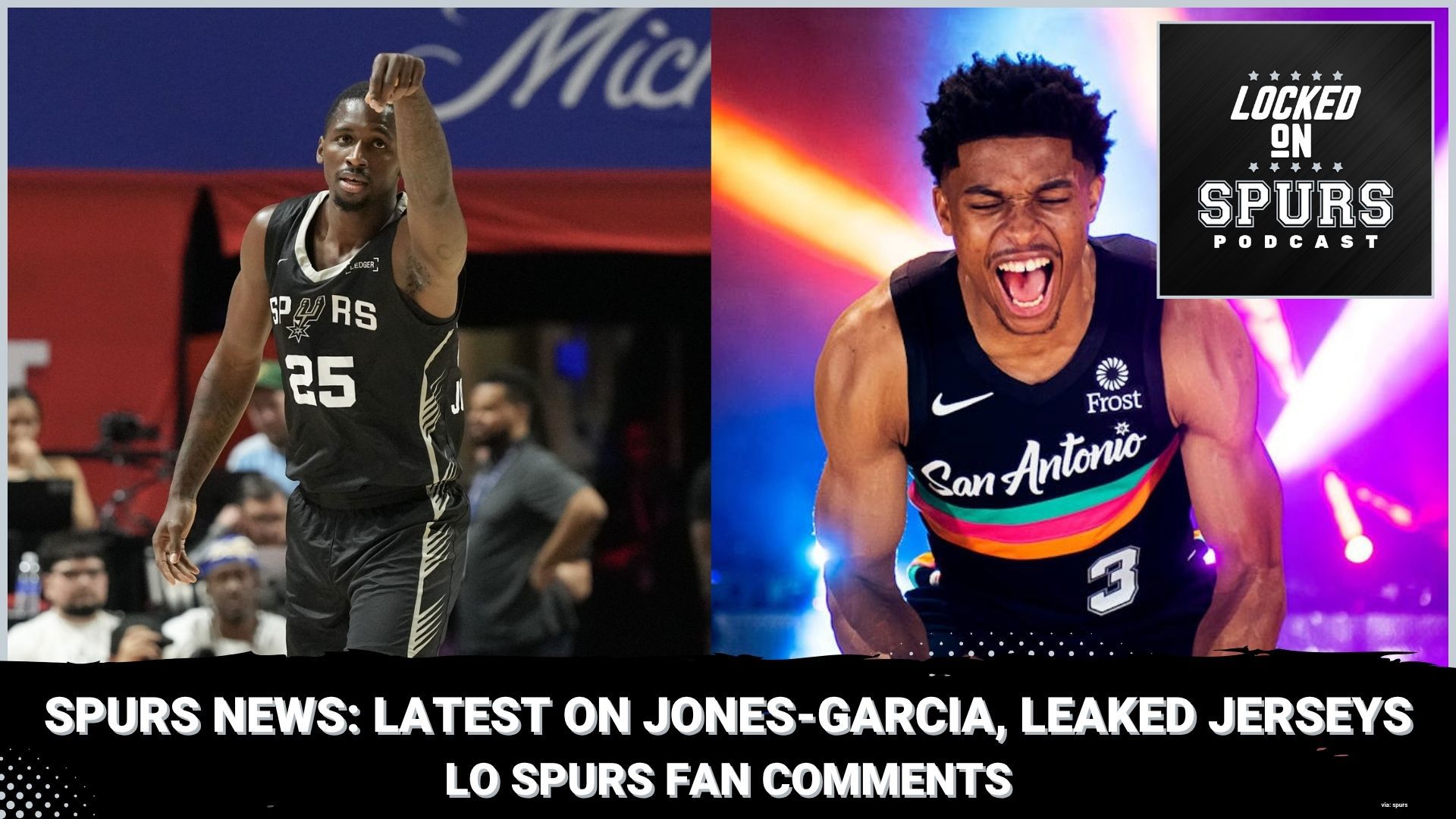 Spurs Summer League sensation David Jones-Garcia reportedly set to join team. Leaked jerseys spark fan frenzy.