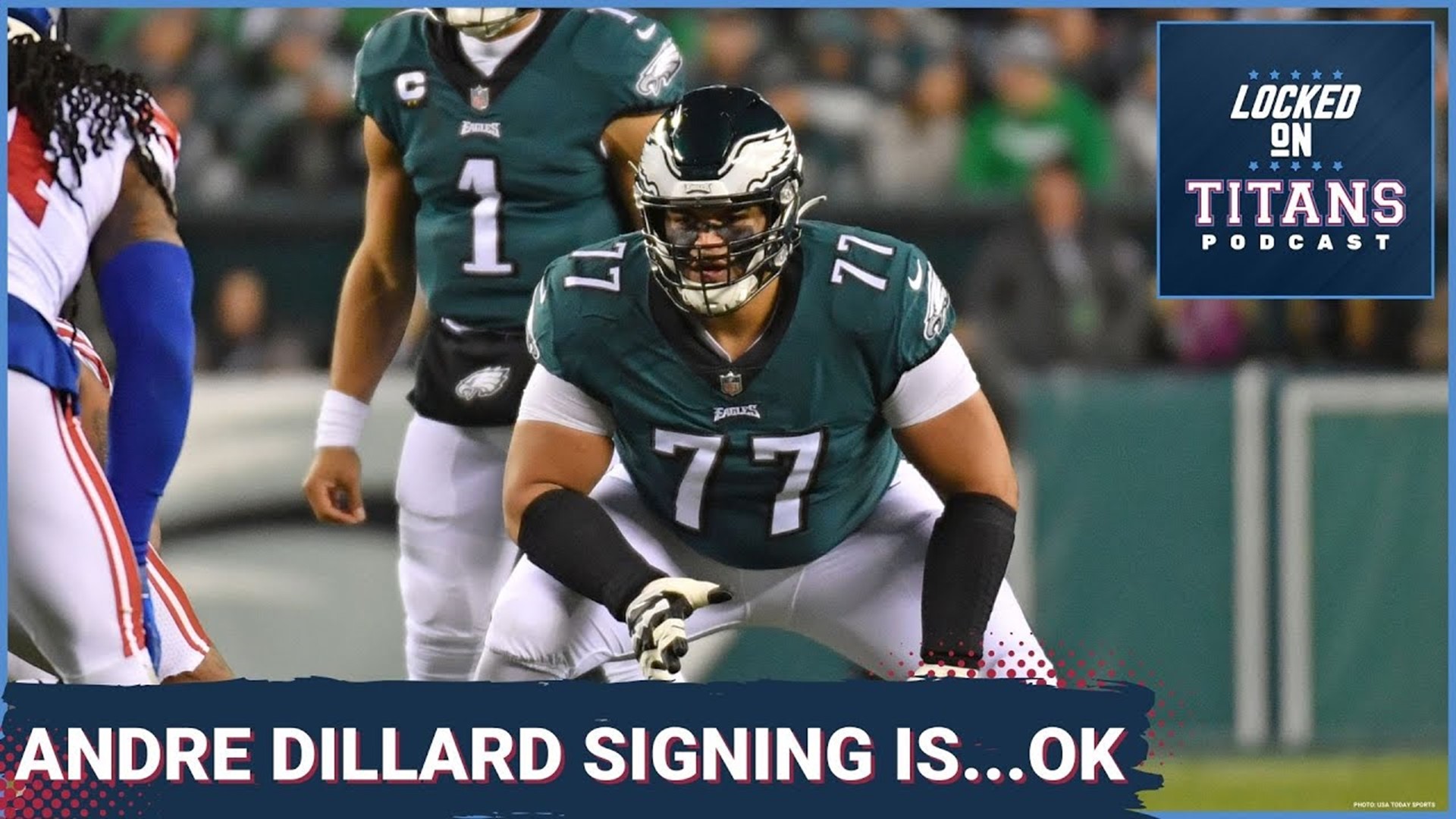 The Tennessee Titans made their first free agent signing of the offseason, bringing in offensive lineman Andre Dillard.
