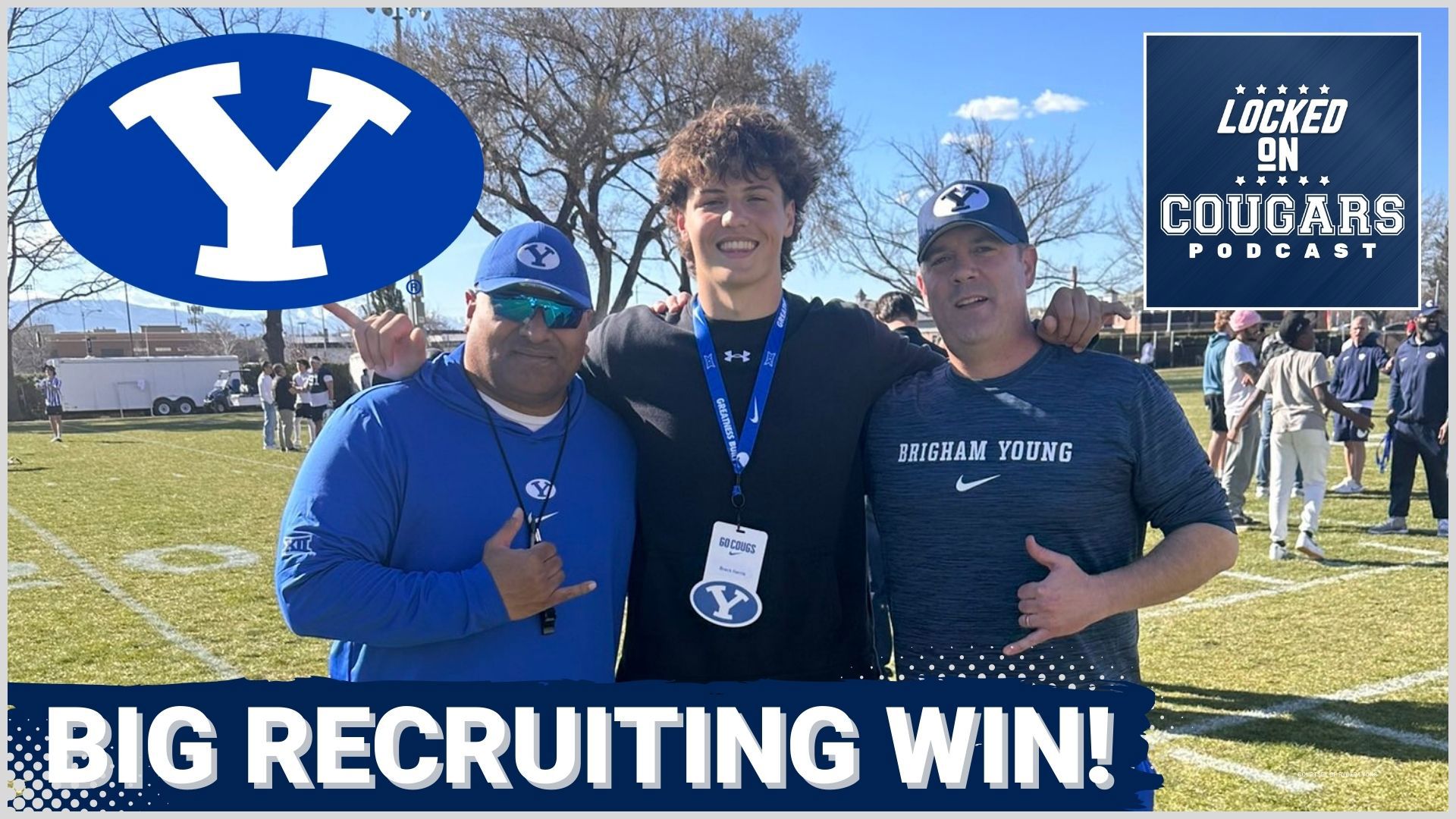 BYU football has triumphed in a significant recruiting battle, landing four-star tight end prospect Brock Harris! This episode celebrates the commitment