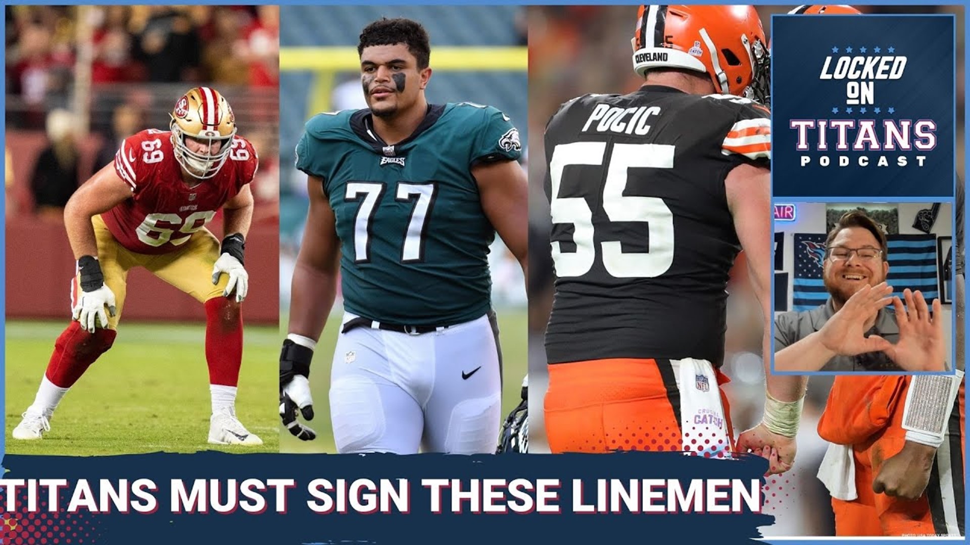 The Tennessee Titans have NFL Free Agency right around the corner and they must address the offensive line.