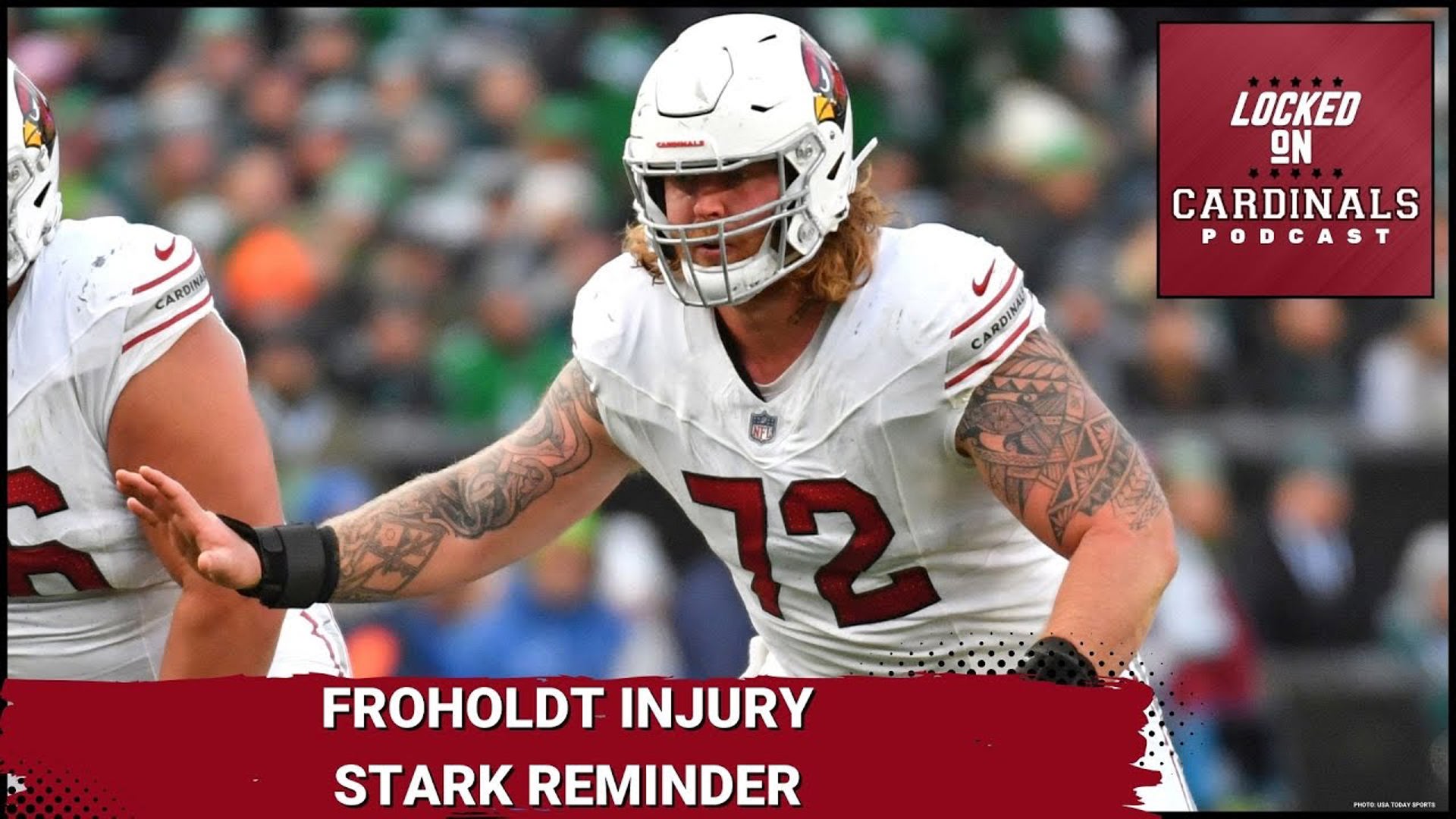 Arizona Cardinals got a stark reminder that things can change in an instant yesterday at training camp when starting center Hjalte Froholdt went down