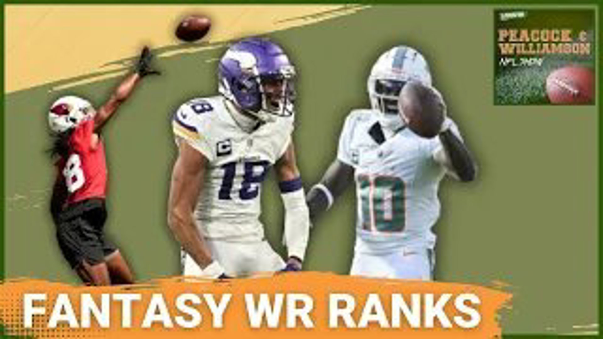 Top 20 fantasy football wide receivers going into 2024 training camp, courtesy of Matt Williamson. Who are the ealite WR1s, and where do you want to draft?