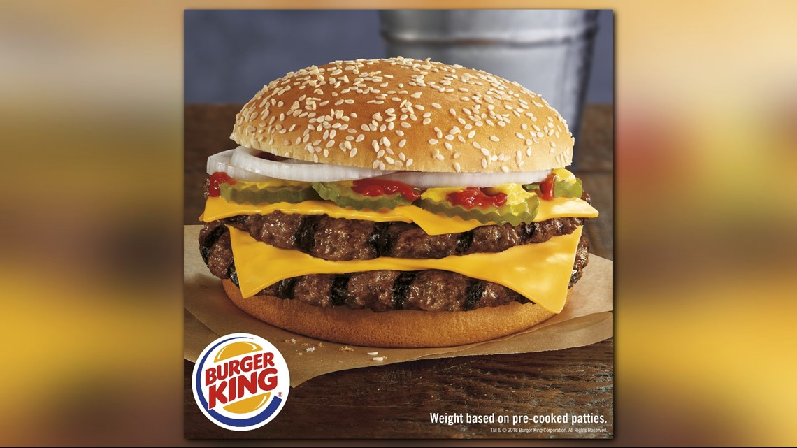 Burger King releases double quarter pound burger, takes on McDonald's