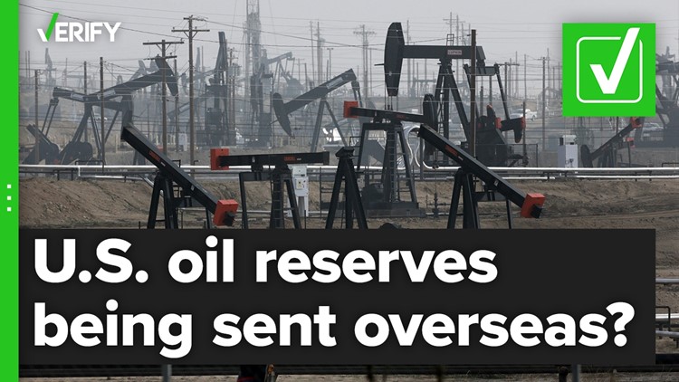 Oil from U.S. reserves has been sent to other countries