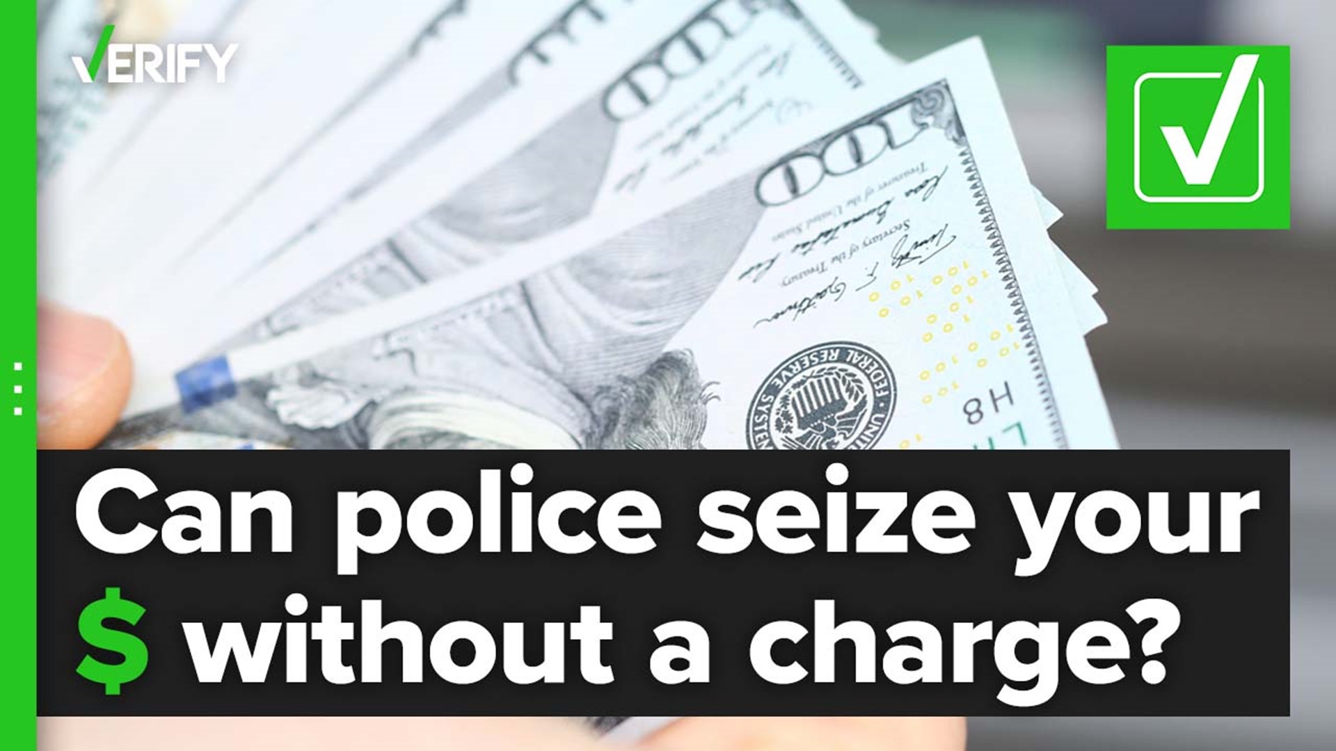 Through a process called civil forfeiture, the government can seize your money if they believe it is linked to a crime.