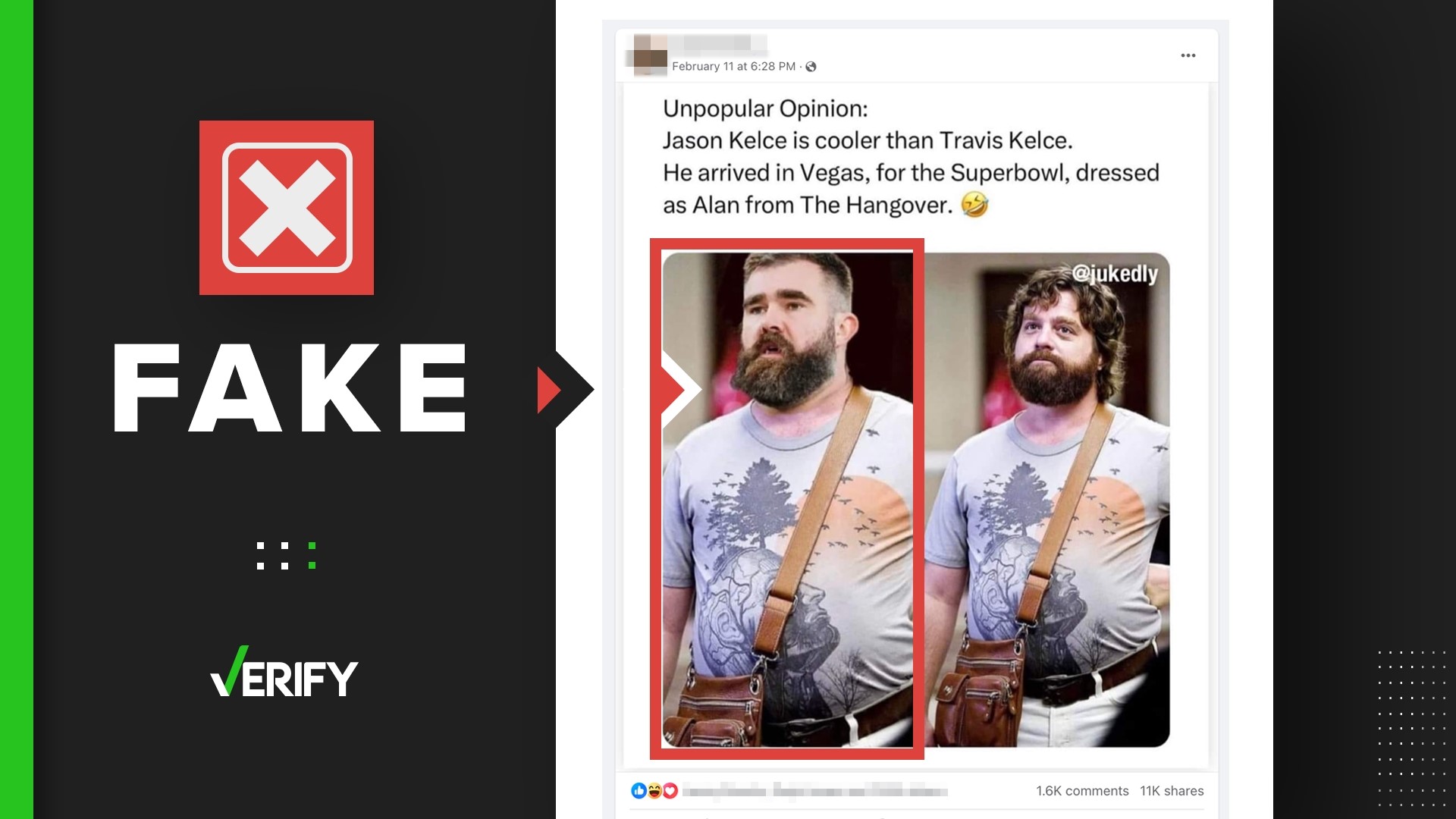 Jason Kelce didn't dress like Alan from 'The Hangover' | wbir.com