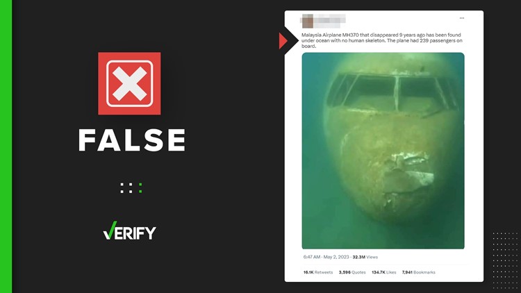 Viral photo does not show wreckage of Malaysia Airlines Flight 370