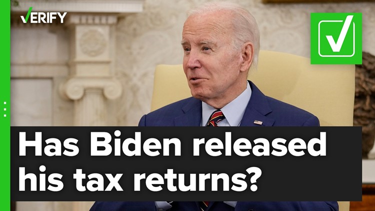 Joe Biden has released his tax returns
