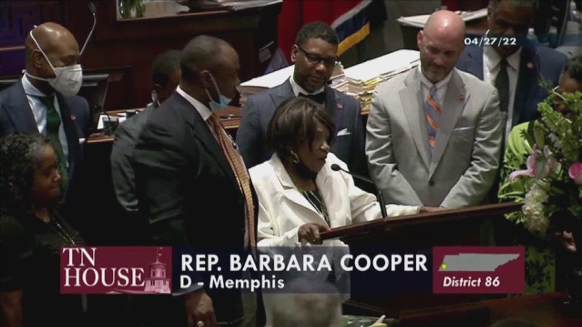 Cooper was a Memphis native and served on the Tennessee State Legislature for more than 25 years.