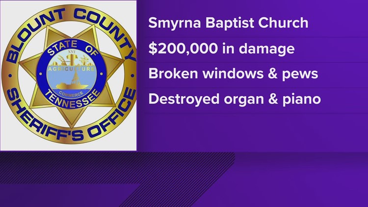Church vandals cause an estimated $200,000 in damage