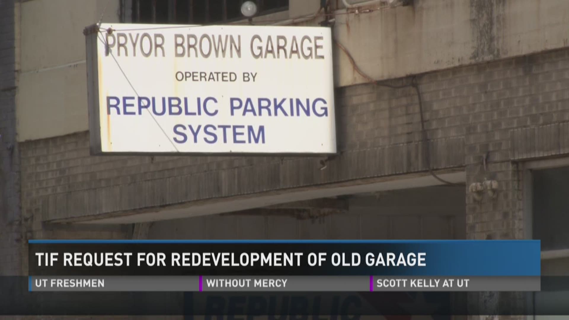 Developers have requested a TIF measure to help fund the renovation of Knoxville's oldest parking garage.