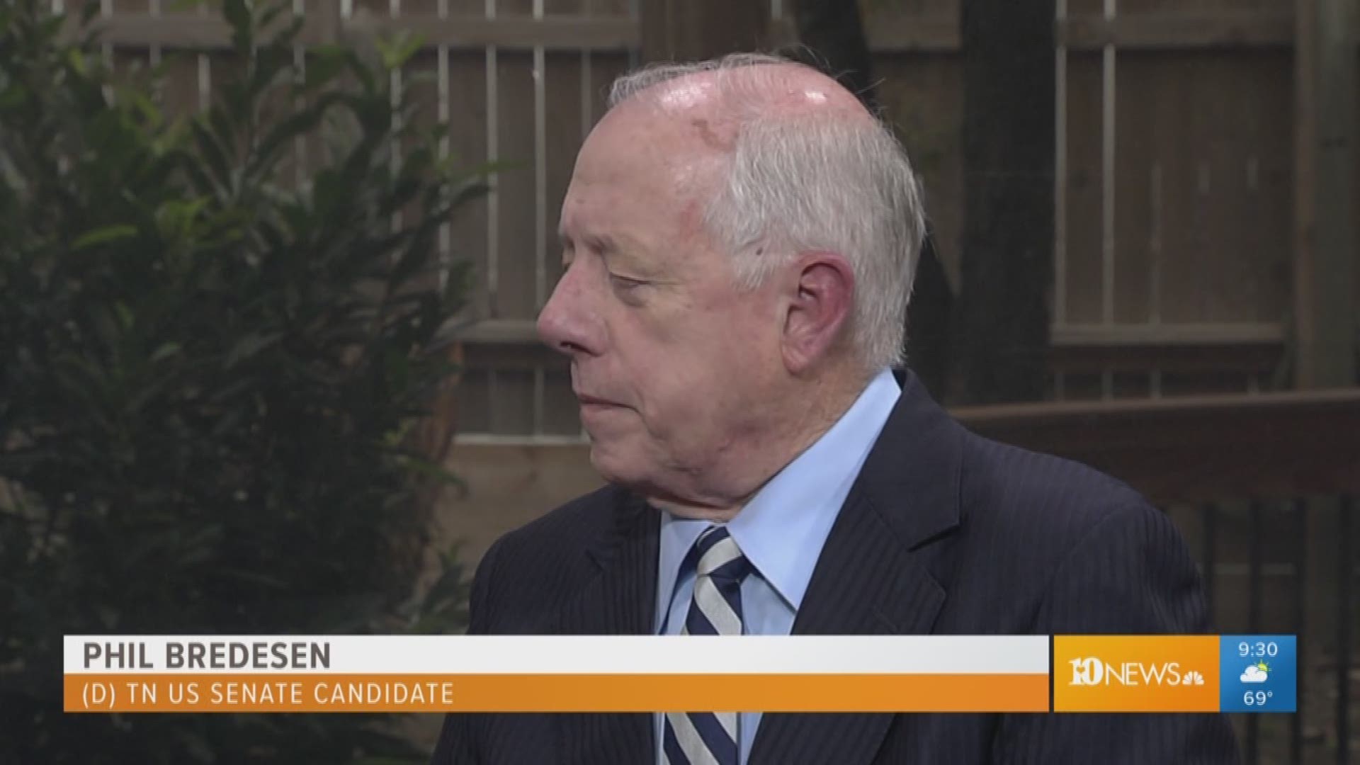 Former Gov. Phil Bredesen, candidate for U.S. senator from Tennessee, talks about his race.