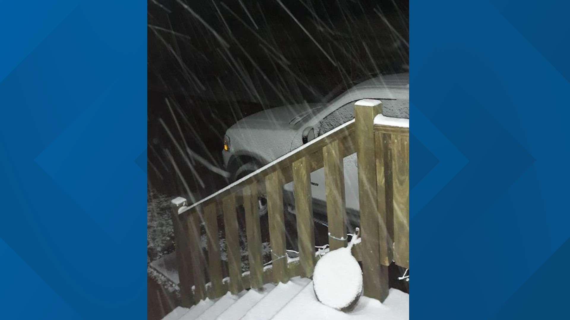 Photo December snow in East Tennessee