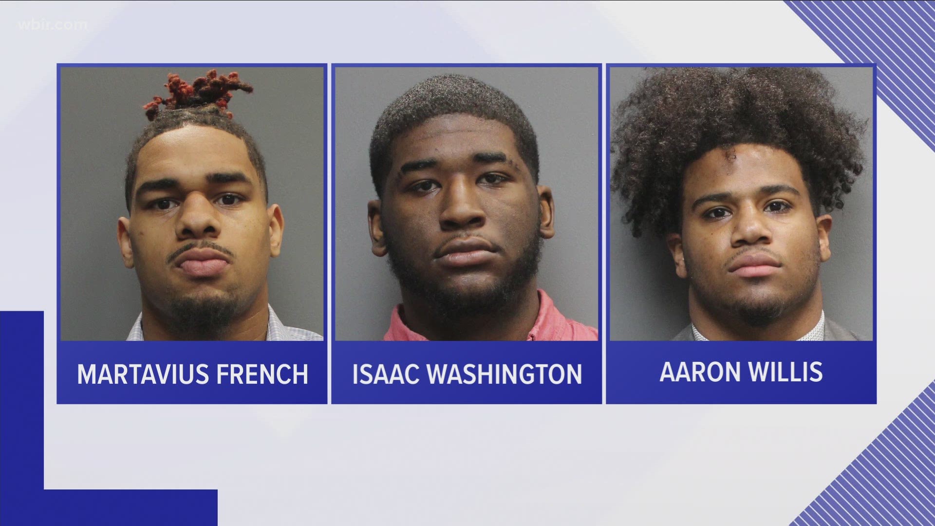 Several suspended UT football players and signees were booked on misdemeanor drug charges on Thursday.