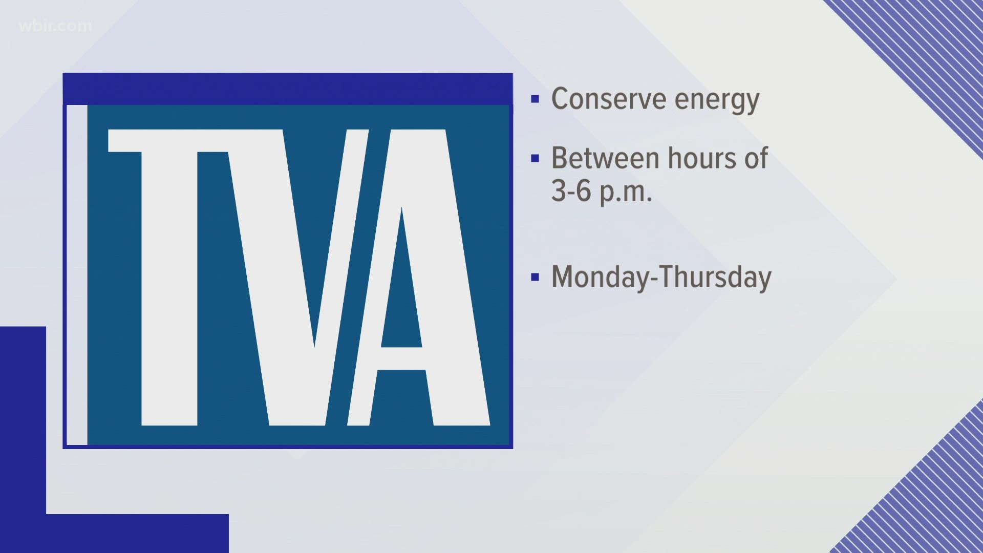 Officials said that they are seeing a period of all-time record electricity consumption across the TVA's region.
