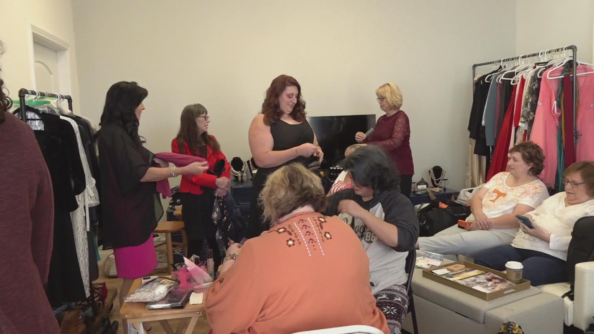 The Hand Up for Women organization gave a makeover to 11 women who are working hard to break the cycle of addiction and abuse.