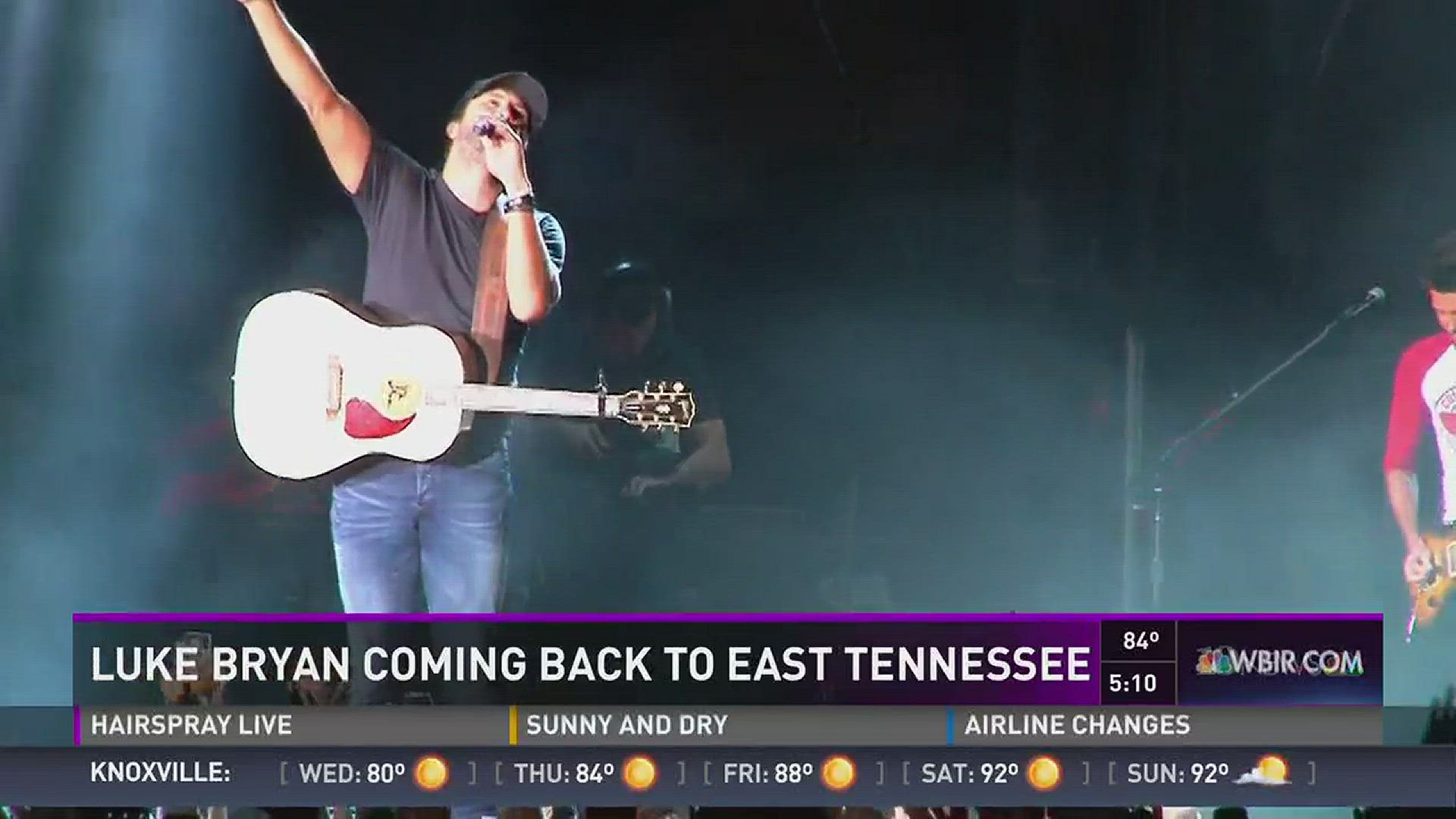Country singer Luke Bryan will be coming back to East Tennessee in a couple weeks for his farm tour