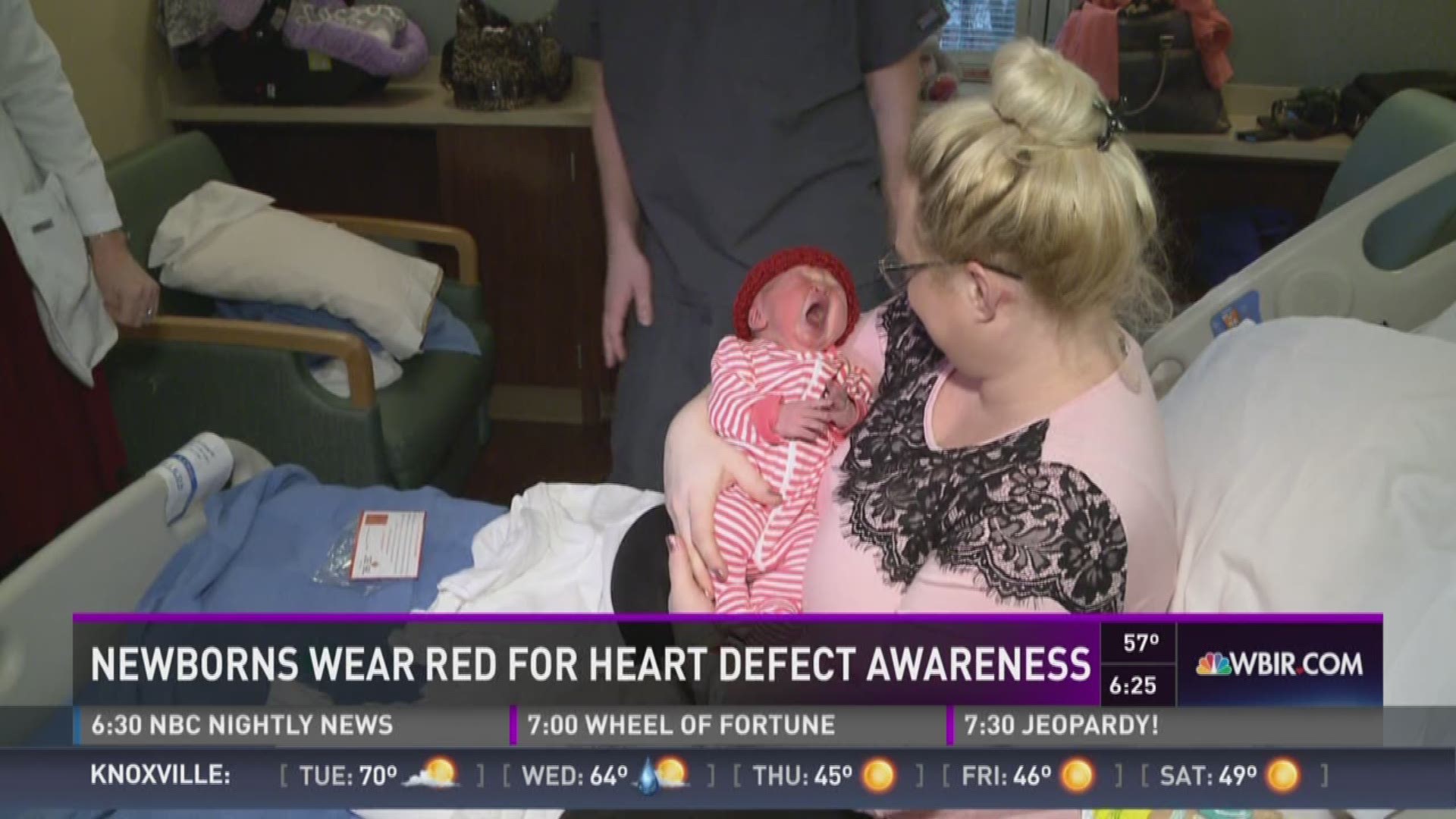 Newborns at a number of East Tennessee area hospitals this month will be sporting red hats in recognition of a campaign to raise awareness about congenital heart defects.