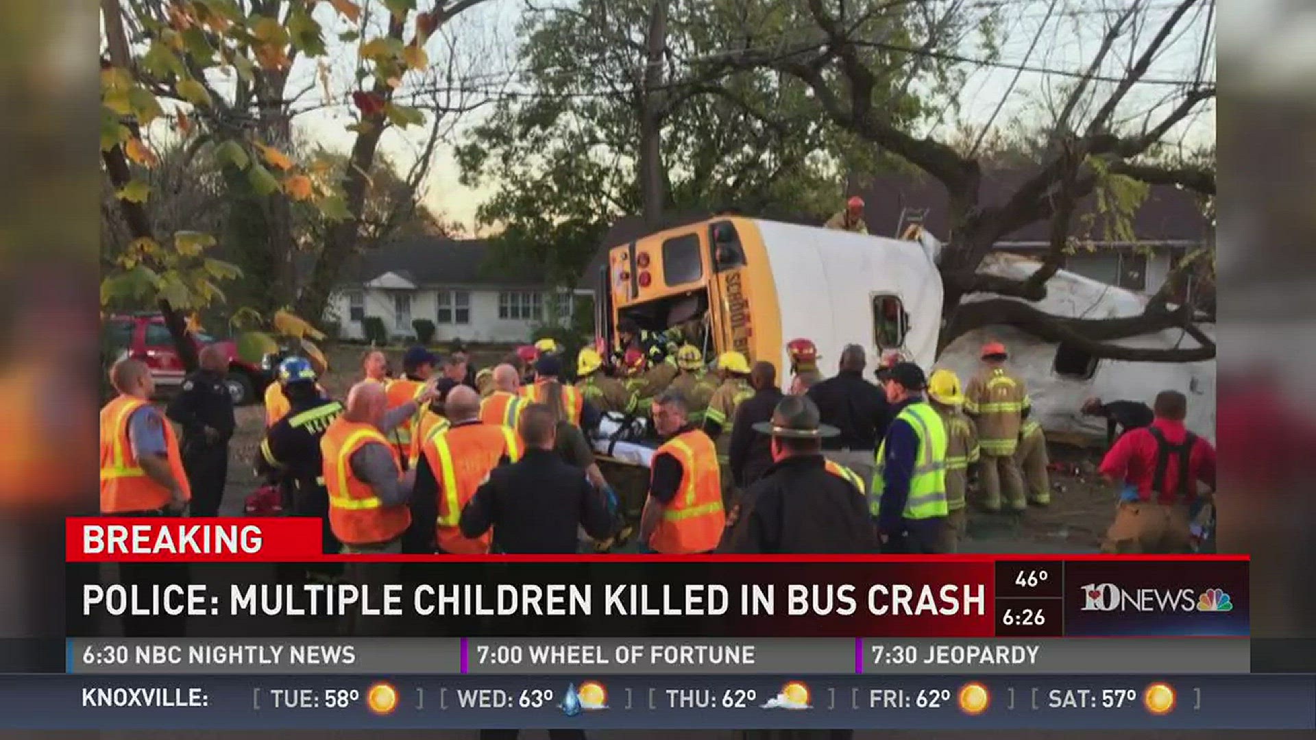 Chattanooga police confirm there were multiple fatalities in a bus crash today, but have not released the number.