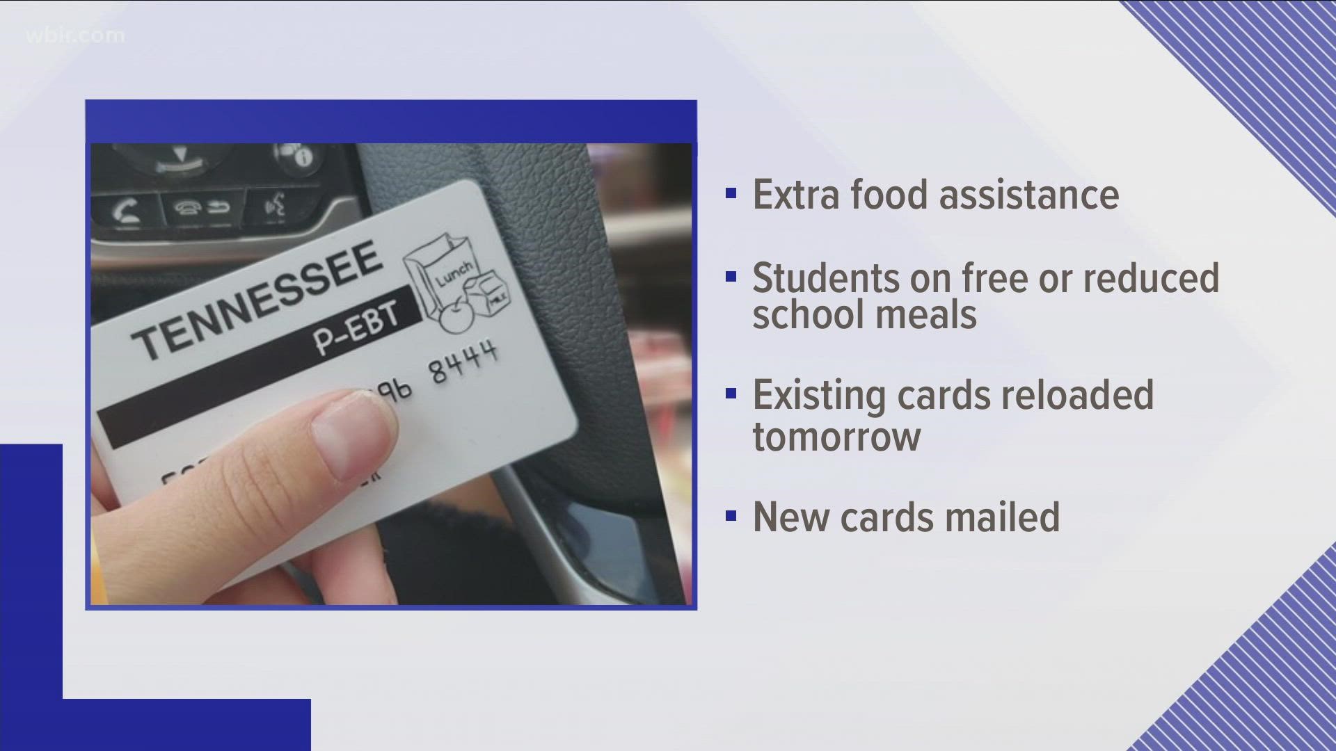 Tennessee announces plans for Summer P-EBT cards