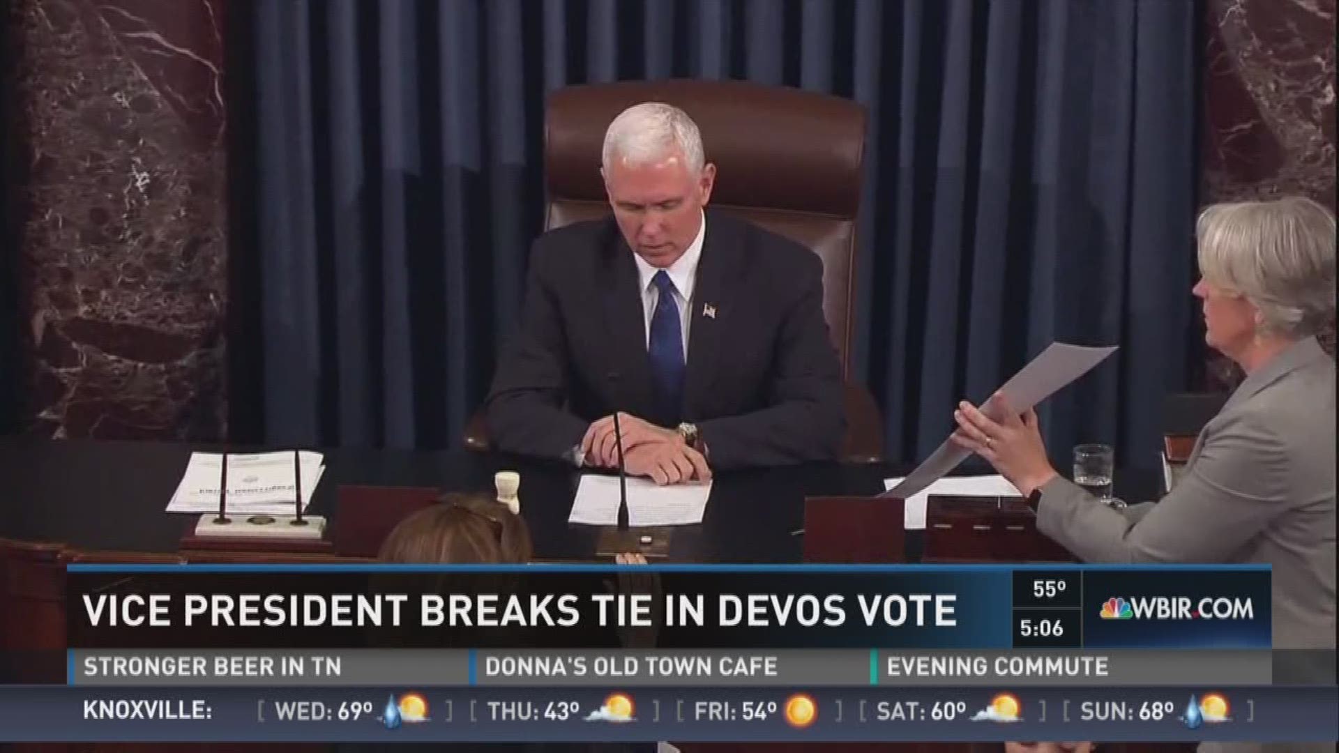 Feb. 7, 2017: Betsy DeVos has been confirmed at the U.S. Secretary of Education with a tie-breaking vote by Vice President Mike Pence. (NBC)