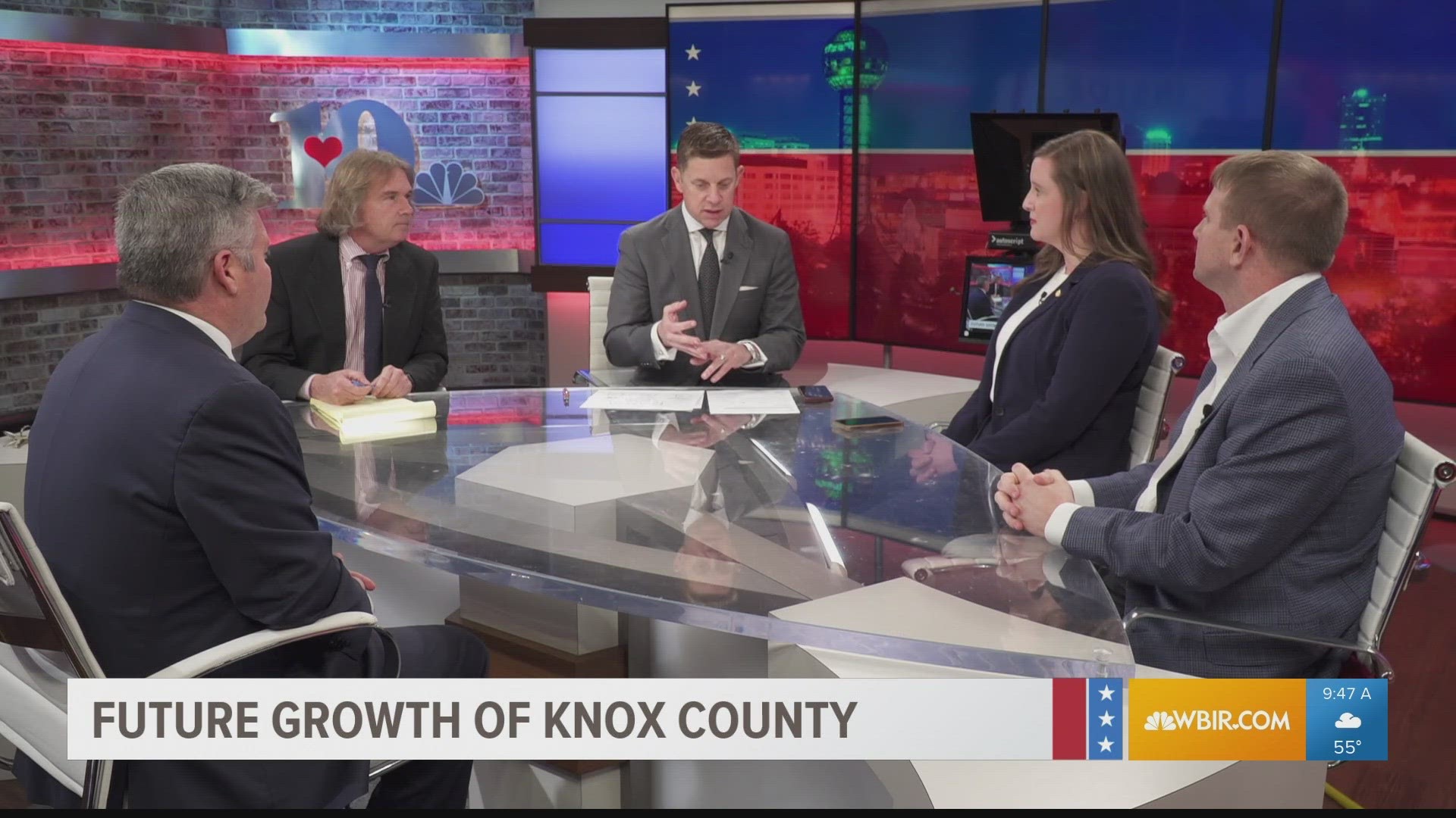 Knox County's Jim Snowden and Mandi Benedict and Knoxville City Councilman Andrew Roberto talk about a pending growth plan.