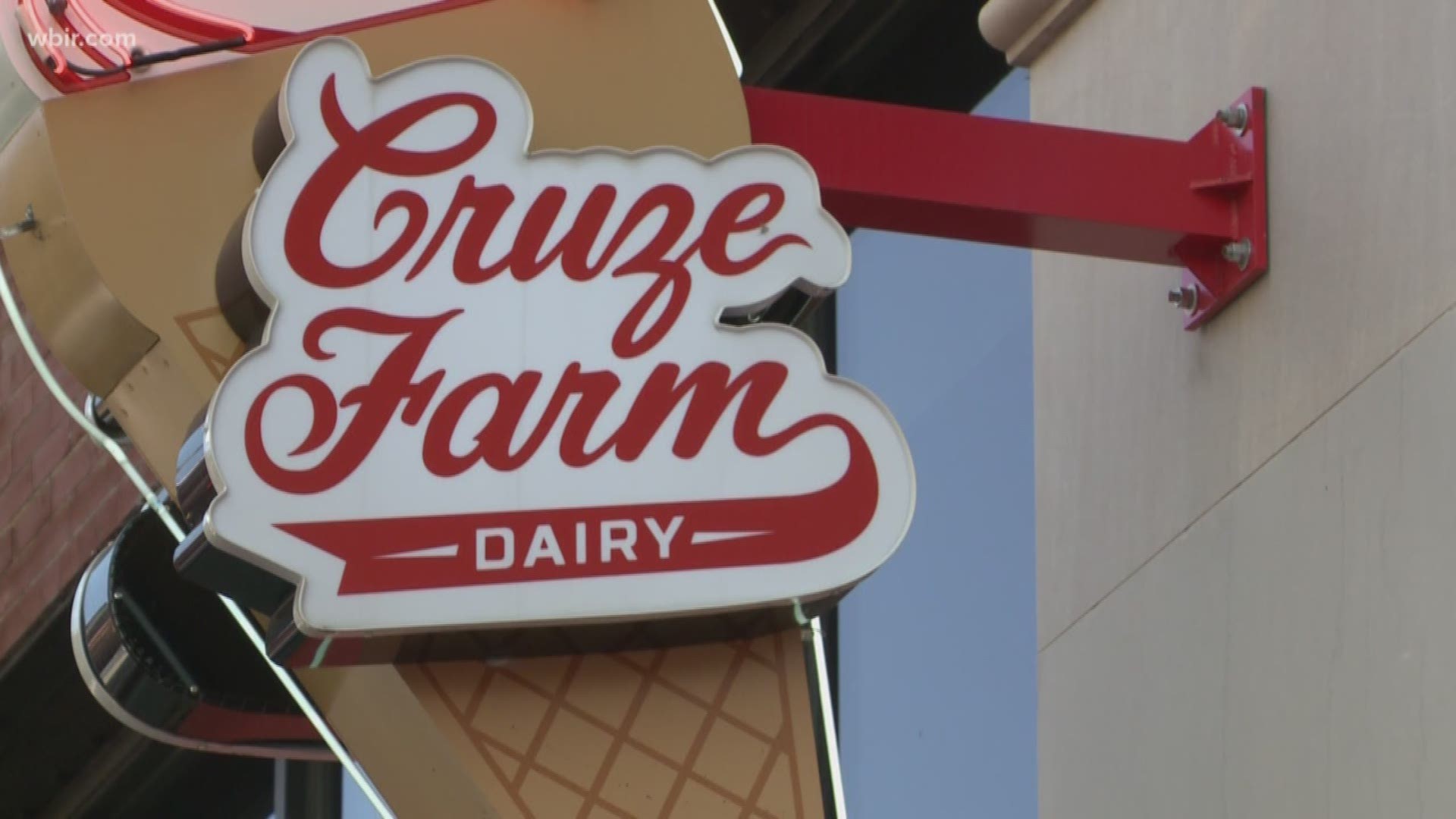 Sunday is national ice cream day..and many people got out to cool off from the heat. Families took their kids to get some ice cream at Cruze Farm in downtown Knoxville.