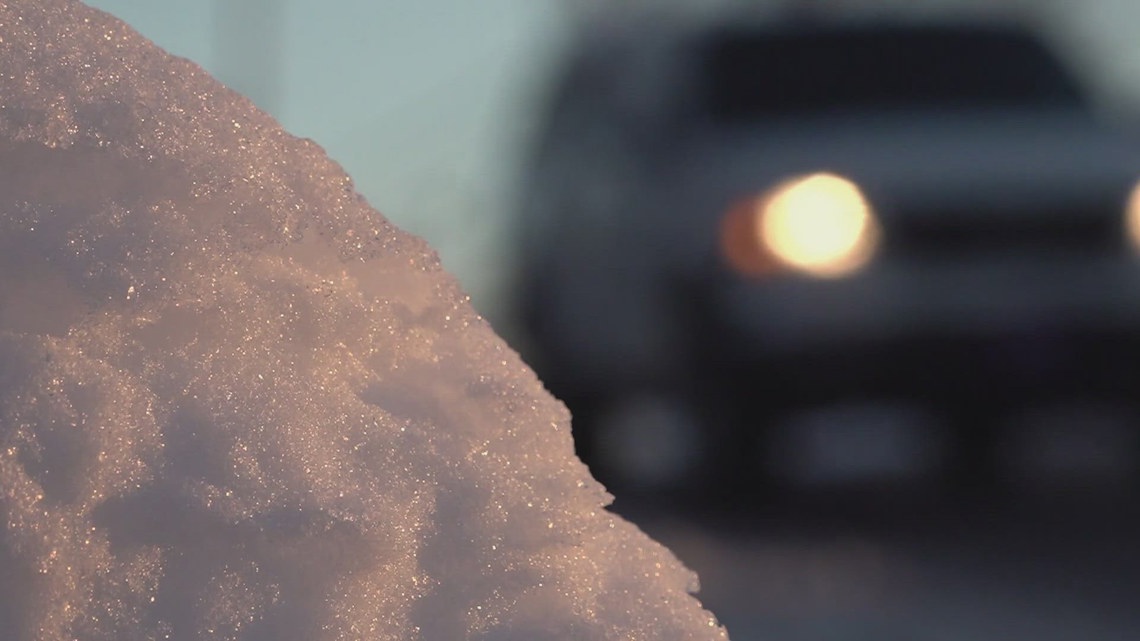 Officials encourage people to stay off roads during weekend weather event