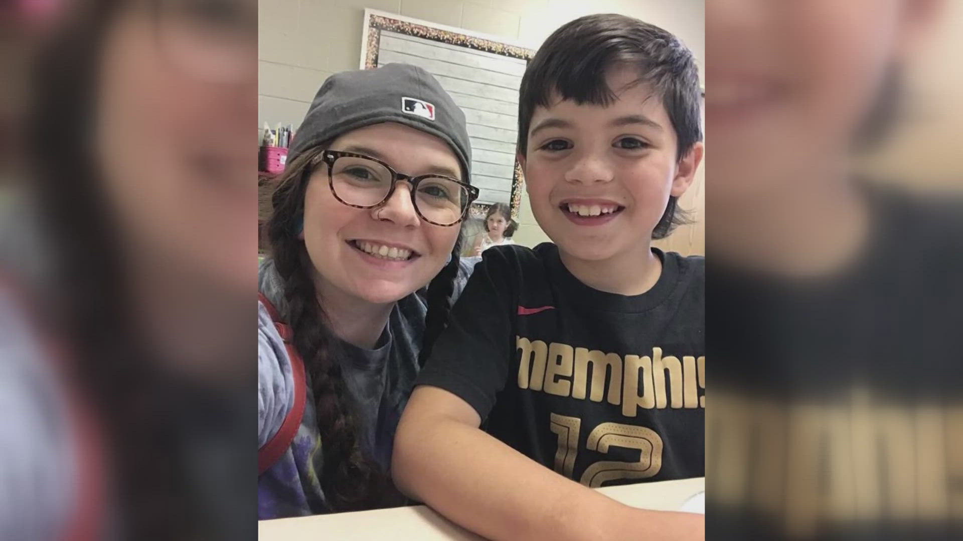 The Go Vols banner was hung during Nolan Turner's 11th birthday party when he and his friends were cheering on the Vols as they went against Florida.