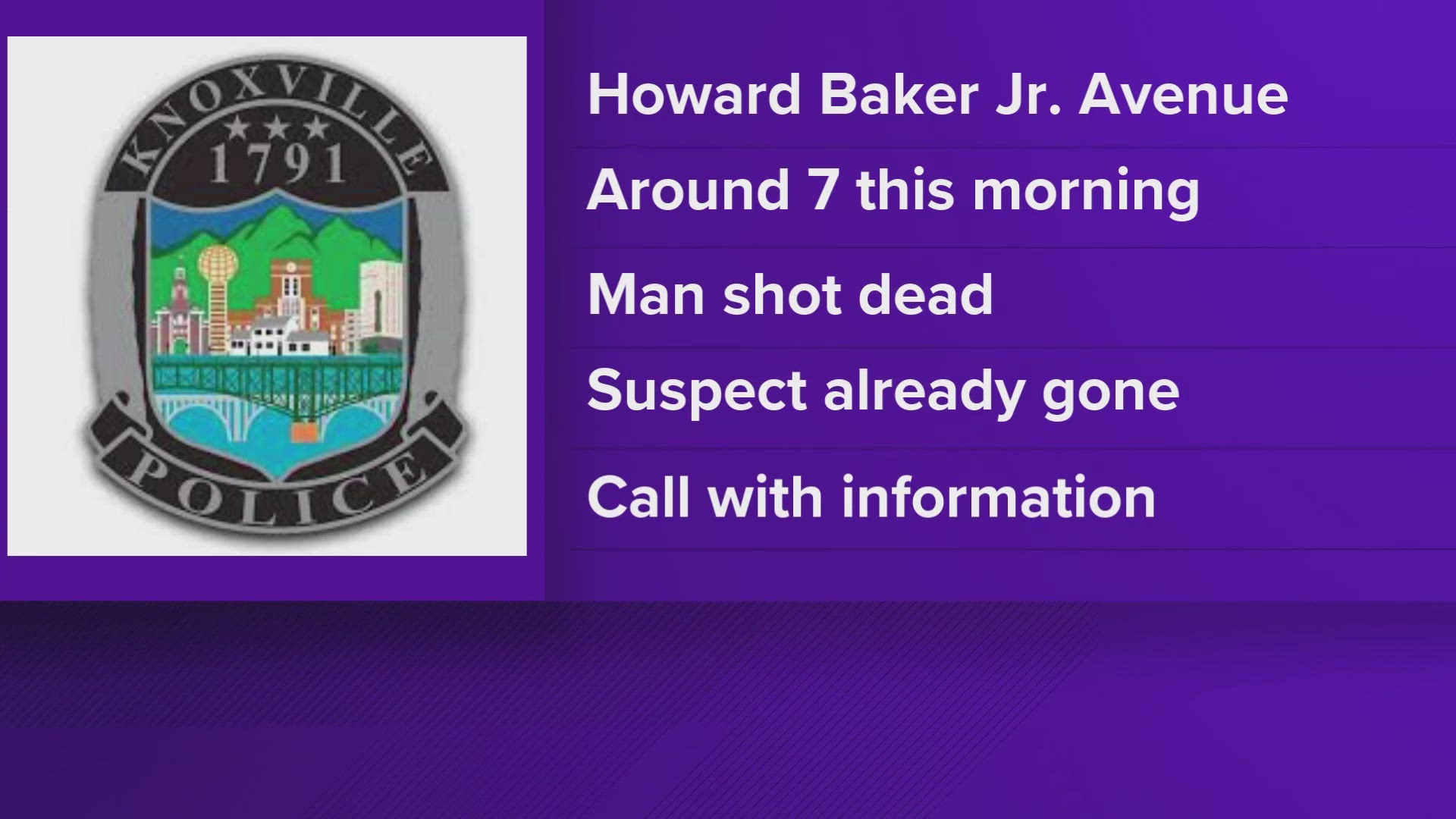 Knoxville Police are investigating a murder after a man was found shot dead at an East Knoxville apartment Sunday morning.