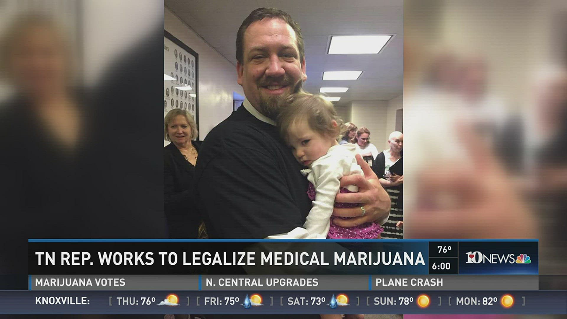 Oct. 12, 2016: An East Tennessee lawmaker says he sees major benefits in medical marijuana, and would like to see it legalized in the Volunteer State.