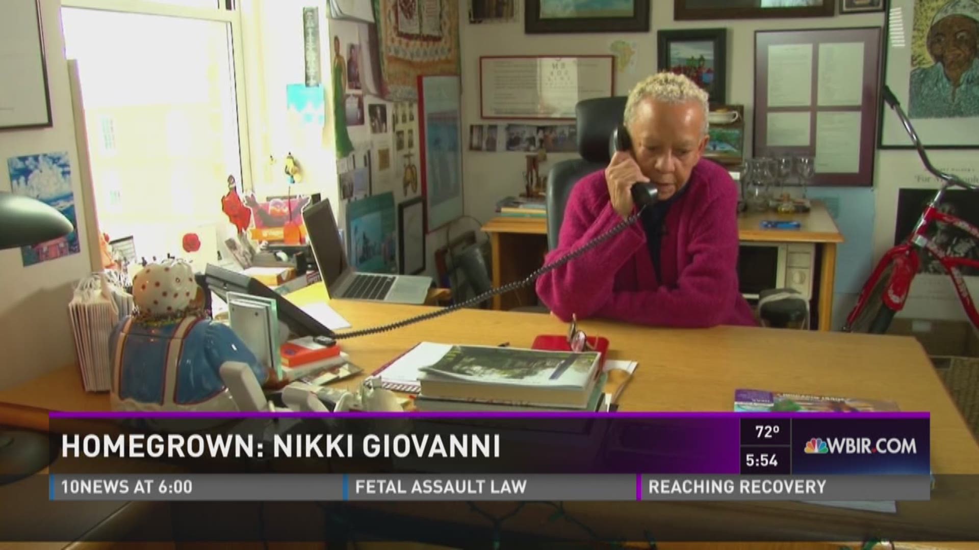 The world may know Nikki Giovanni as a writer and renowned poet. She's also a self-described space freak who loves to cook, read non-fiction and garden. 10News anchor Beth Haynes has Nikki Giovanni's HomeGrown story.