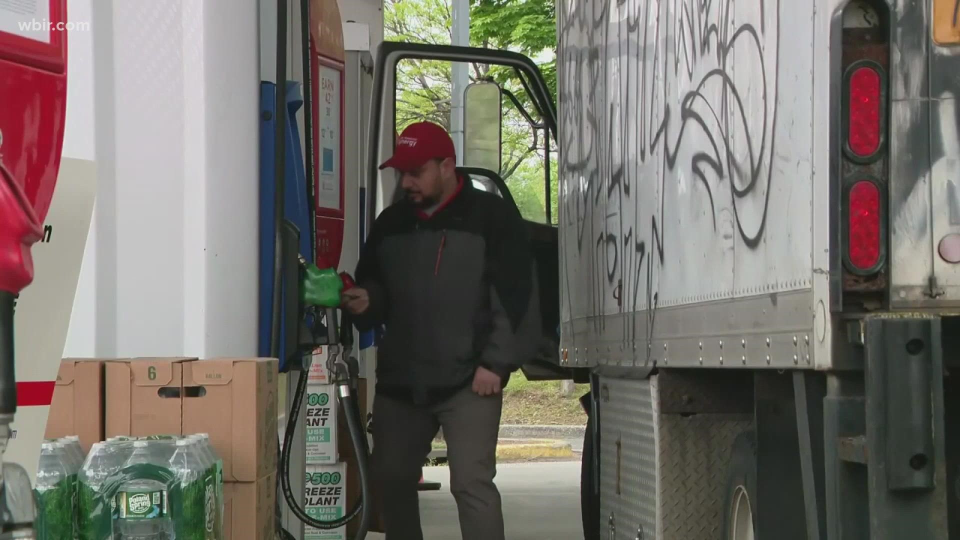 According to AAA, the average cost of a gallon of diesel was $5.34 on Tuesday in Tennessee and trucking companies said they are feeling the heat.
