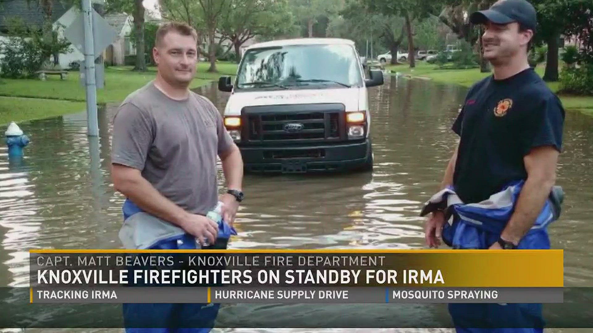 After 8 days working in Houston to help Hurricane Harvey victims, they are back home. But are now on standby to help victims of Hurricane Irma.