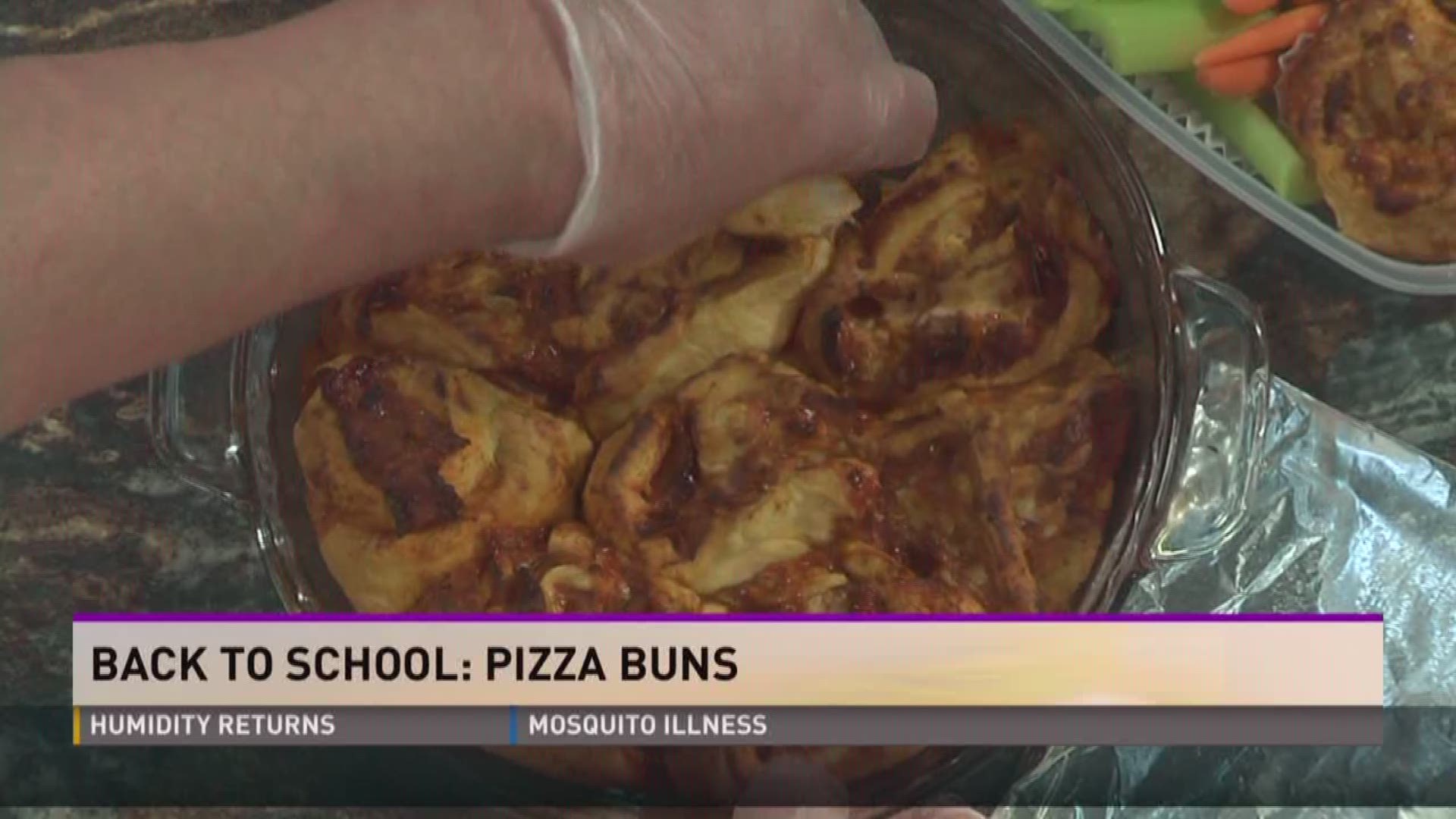 Bradford Catered Events makes pizza buns for back to school