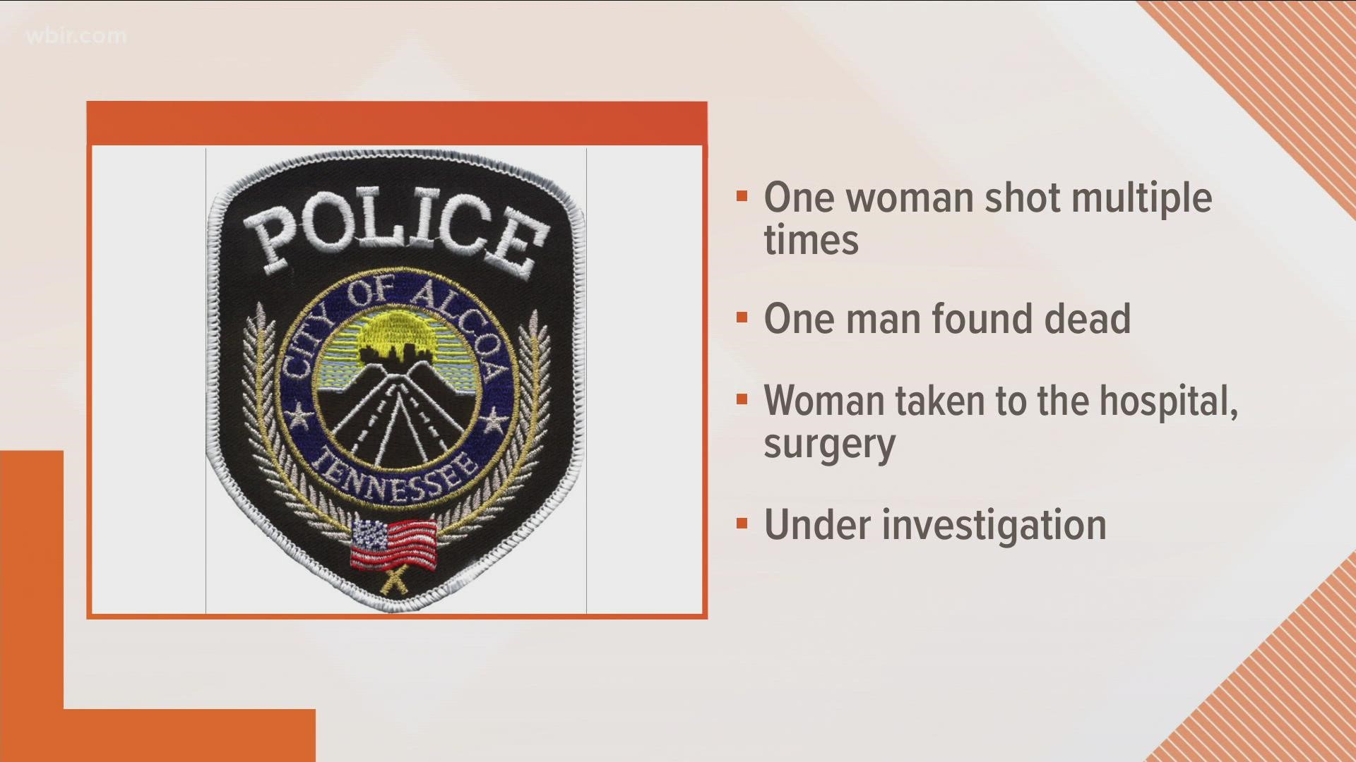 According to the APD, officers arrived to find a woman with multiple gunshot wounds to her abdomen, and a man dead from a self-inflicted gunshot wound.