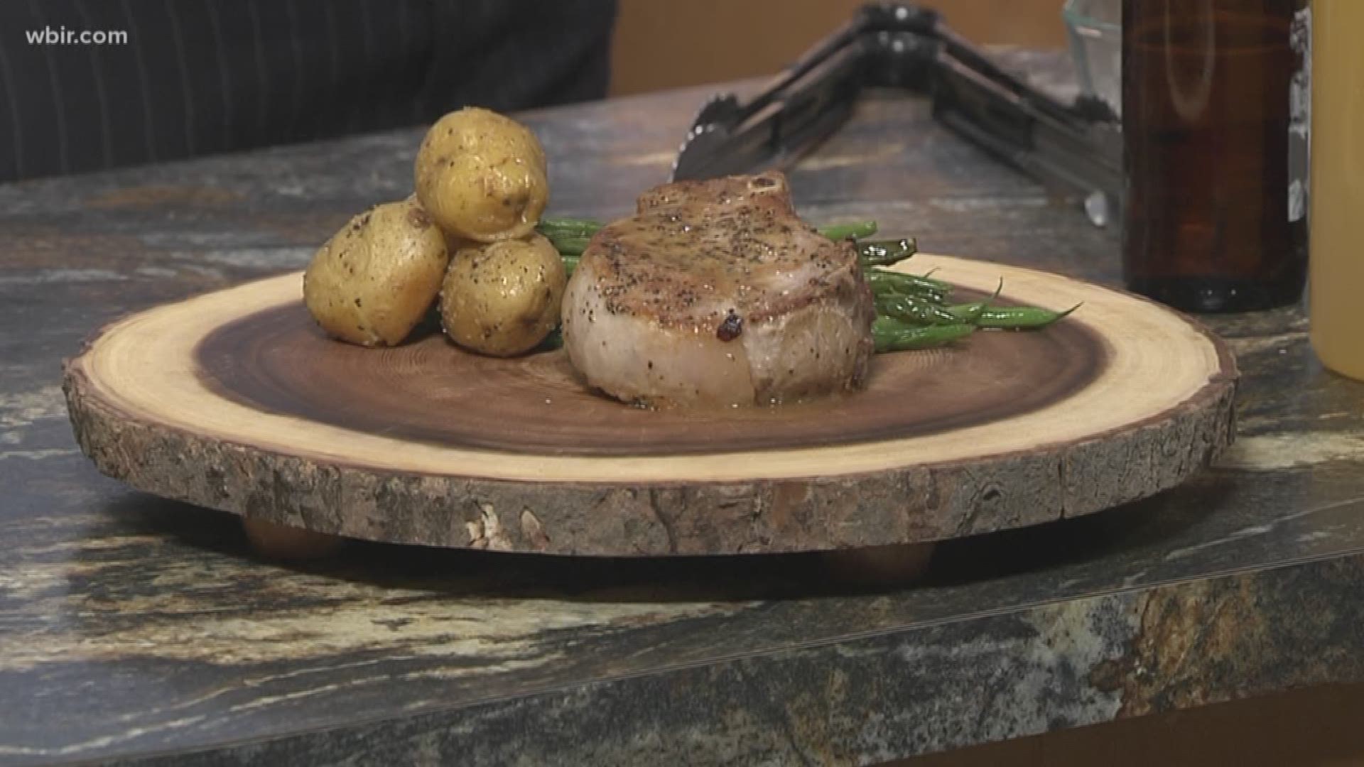 Chef Jonathan Frye from the Knoxville Convention Center makes a skillet braised pork chop.
