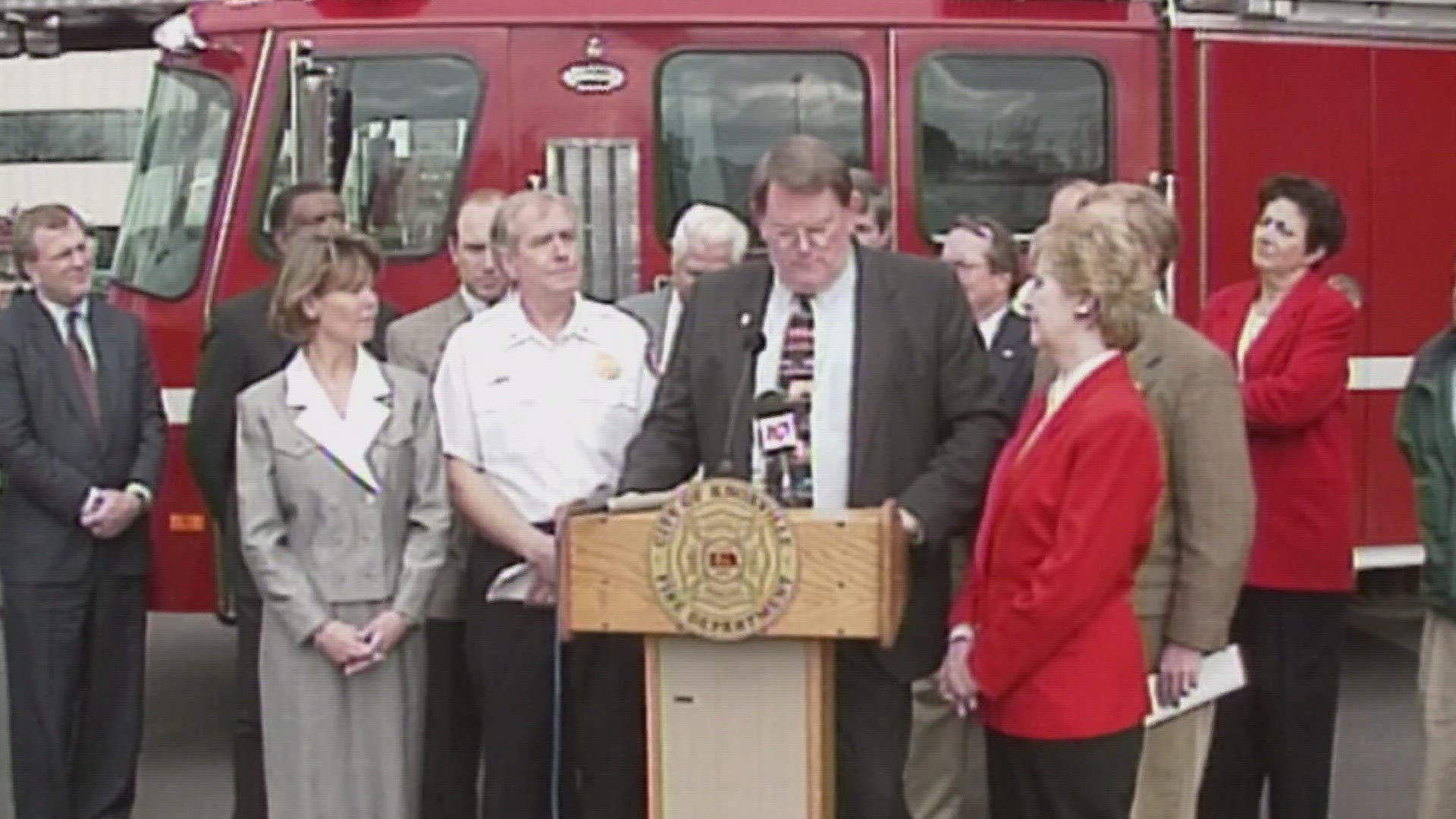 The Knoxville Fire Department said Bruce Cureton served as chief from 1982 to 1997.
