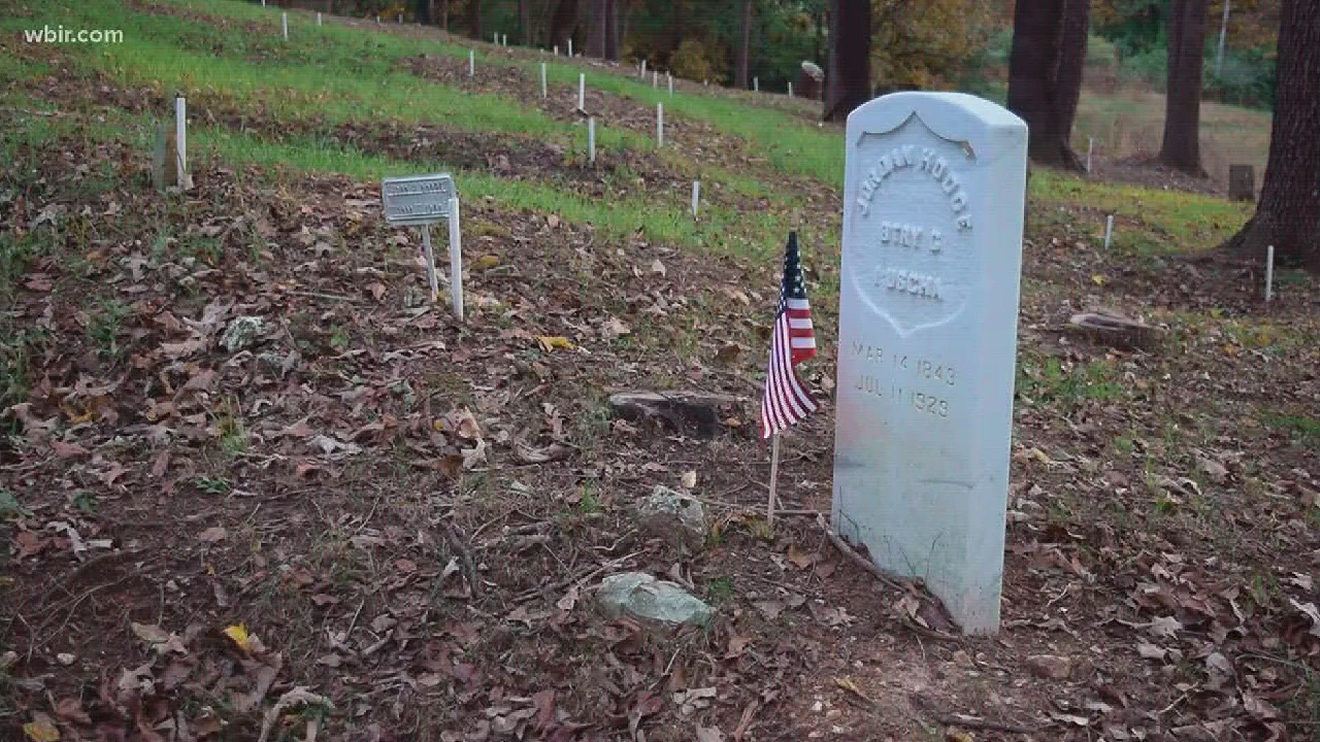 Nov. 2, 2017: Efforts to clean up a cemetery unearths hundreds of graves belonging to slaves and  veterans of the civil war and world war II.