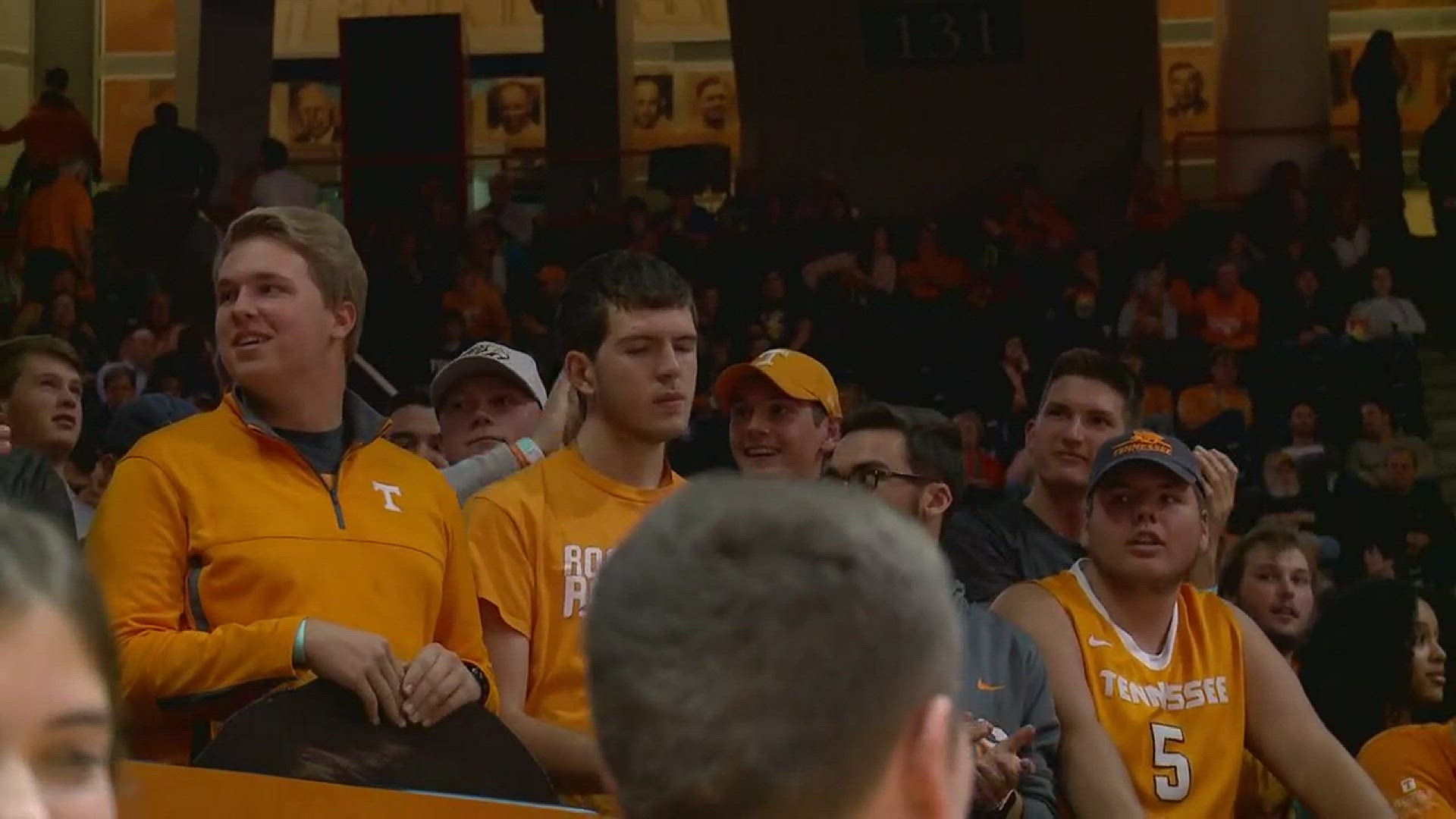 Some UT fans start chants aimed at the Tennessee Director of Athletics.