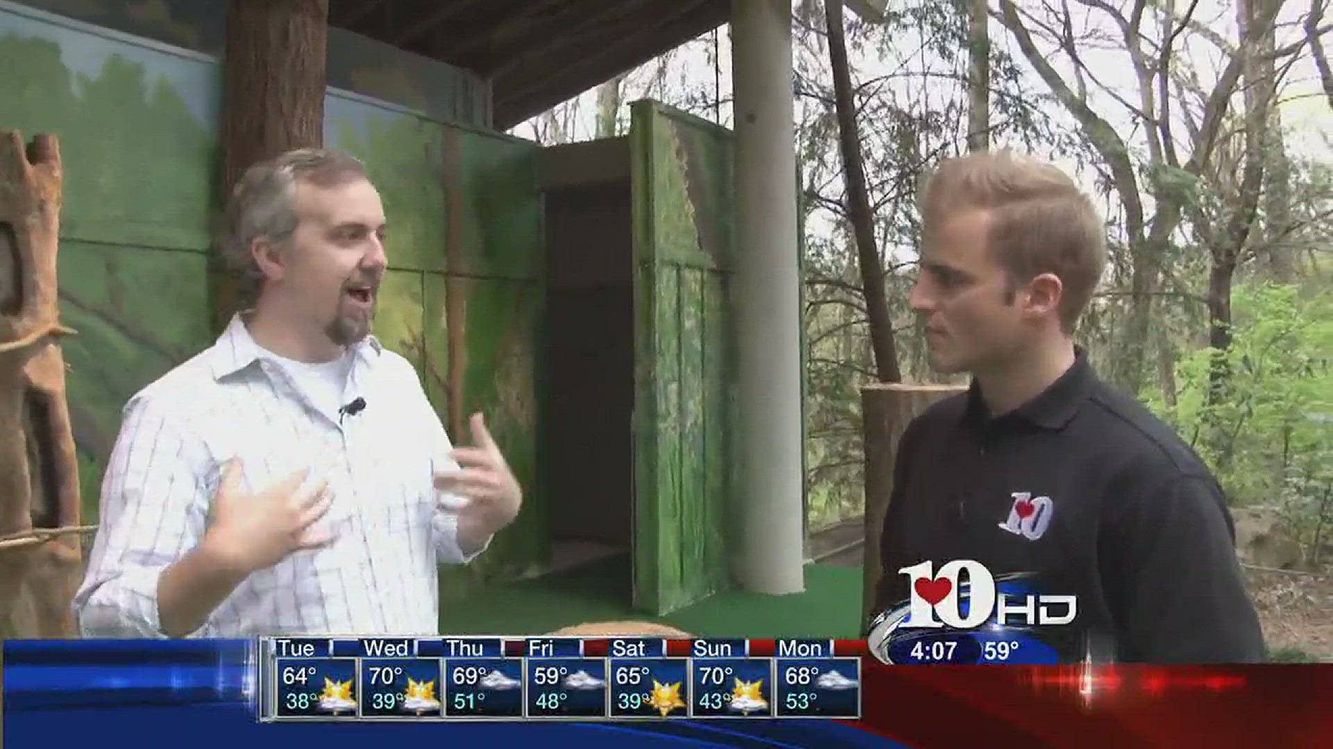 Live at Five at 4March 28, 2016J.J. takes Brandon Bates to Zoo Knoxville to get inspiration for dance moves for the upcoming Dancing with the Knoxville Stars on April 9. To vote for Brandon visit etch.com